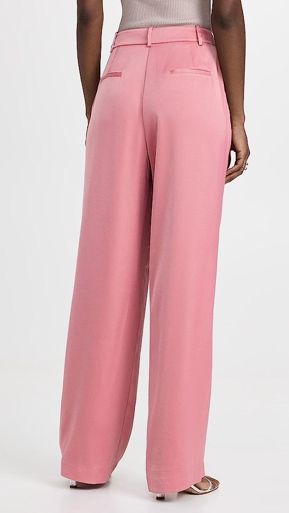 Wayf Pleated Pants in Pink | Lyst