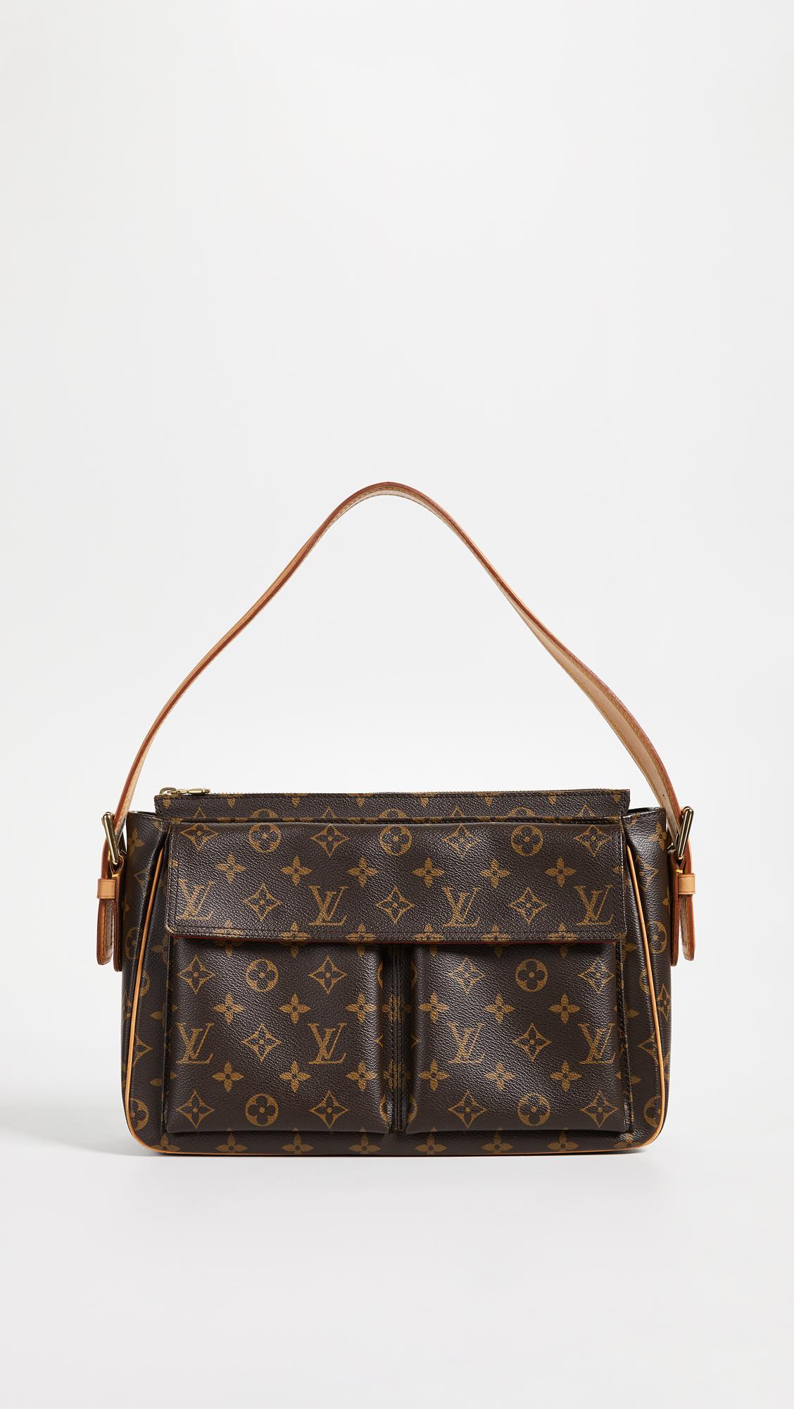 What Goes Around Comes Around Canvas Louis Vuitton Monogram A Vivacite Shoulder Bag in Brown - Lyst