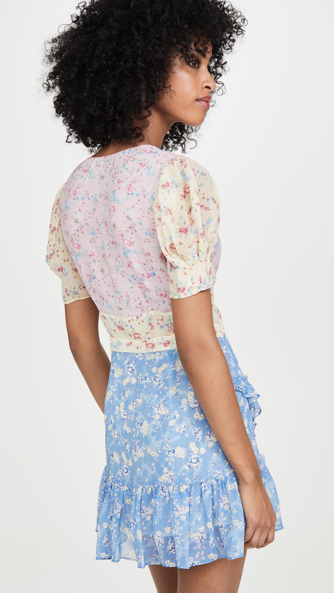 LoveShackFancy Silk Bea Dress - Lyst
