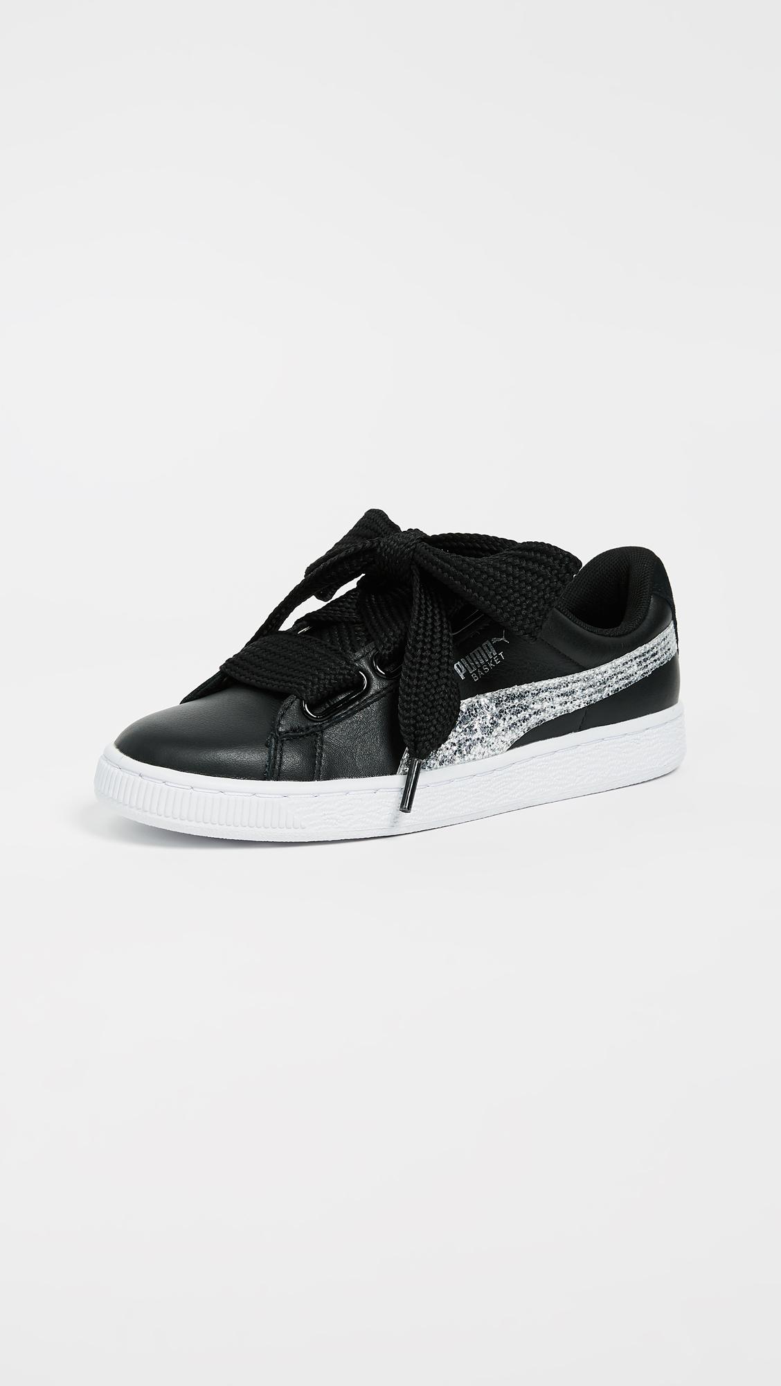 puma basket heart glitter sneaker puma basket heart glitter sneaker