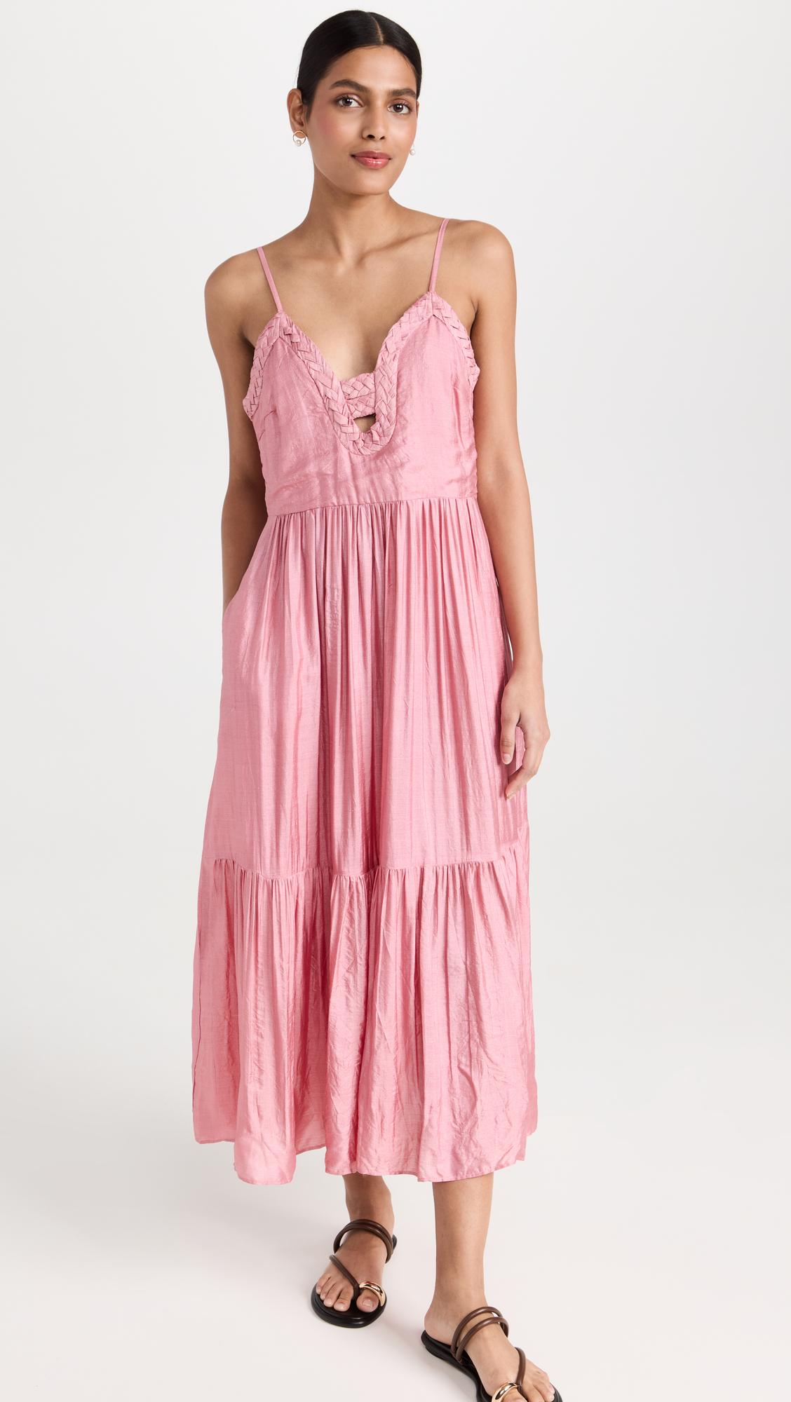 Sea Roberta Solid Dress in Pink | Lyst