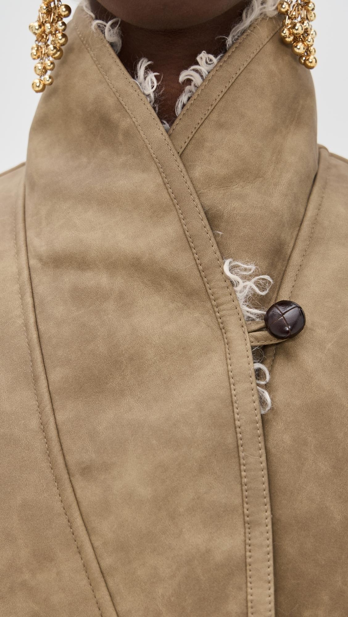 コート ISABEL MARANT Women Coats MA0389FB C1D03I23EC Beige Cassidy coat Woman ecru | ISABEL MARANT Official online store