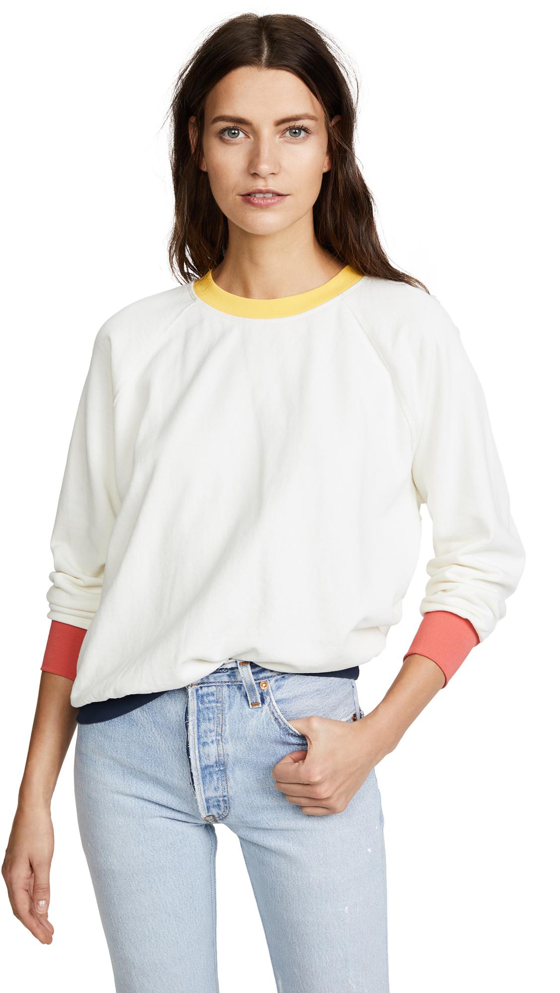 frame color block sweater