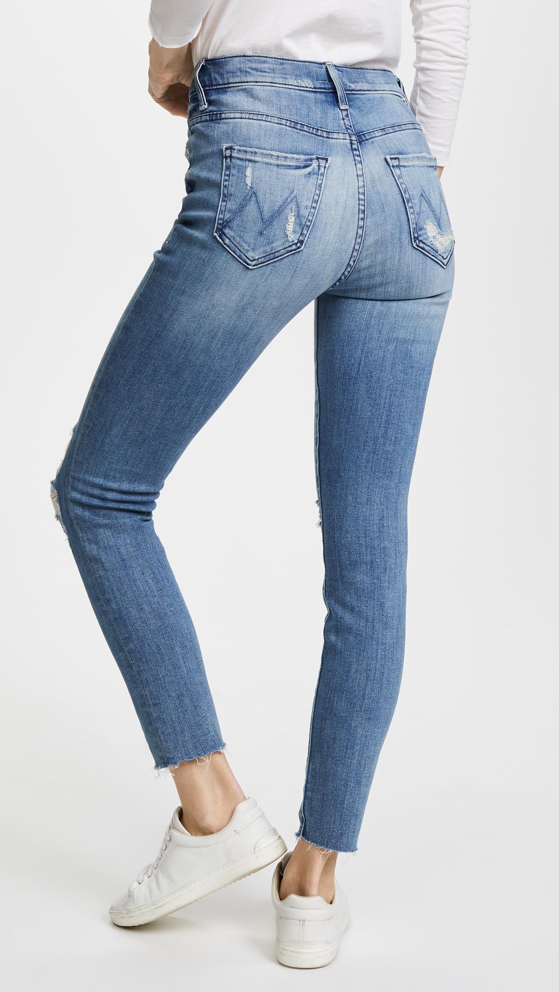 Mother Denim Swooner Ankle Fray Jeans 