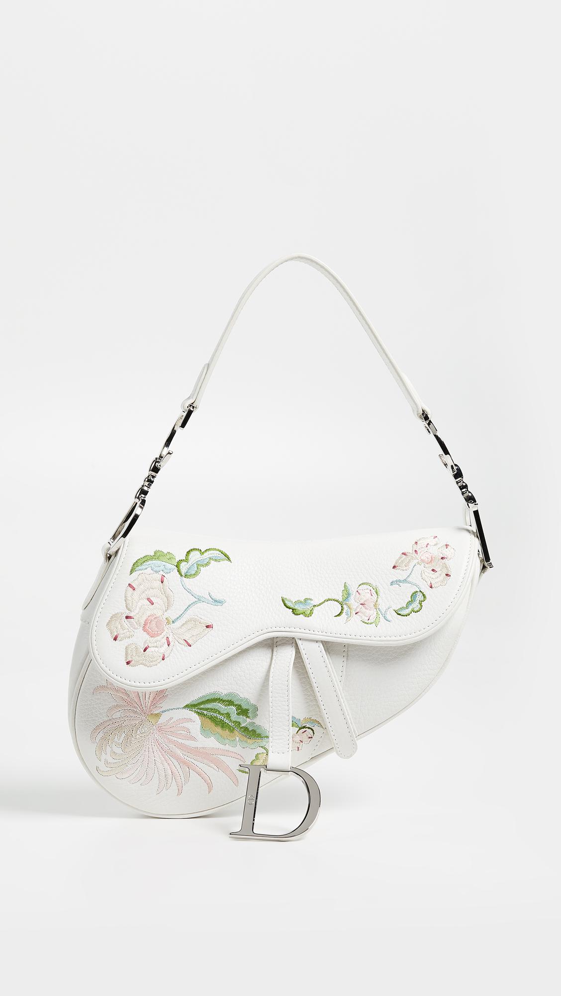 white dior saddle