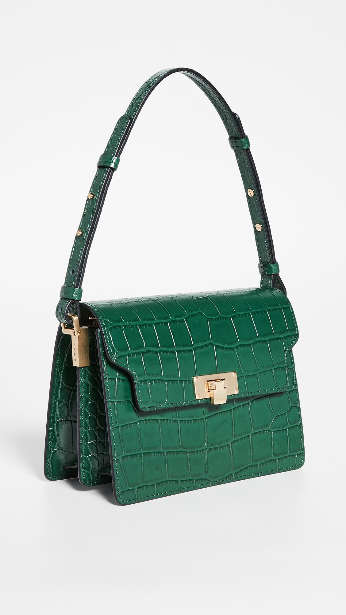 Marge Sherwood Leather Vintage Brick Bag in Green Croc (Green) - Lyst