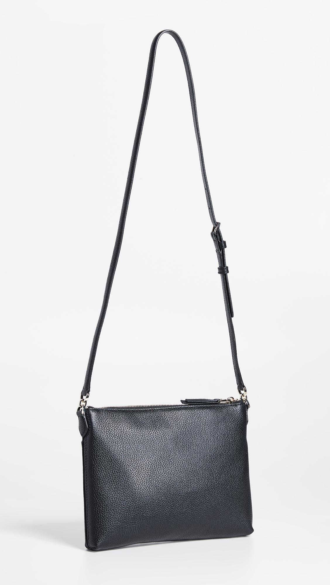 Kate Spade Polly Medium Crossbody Bag in Black | Lyst