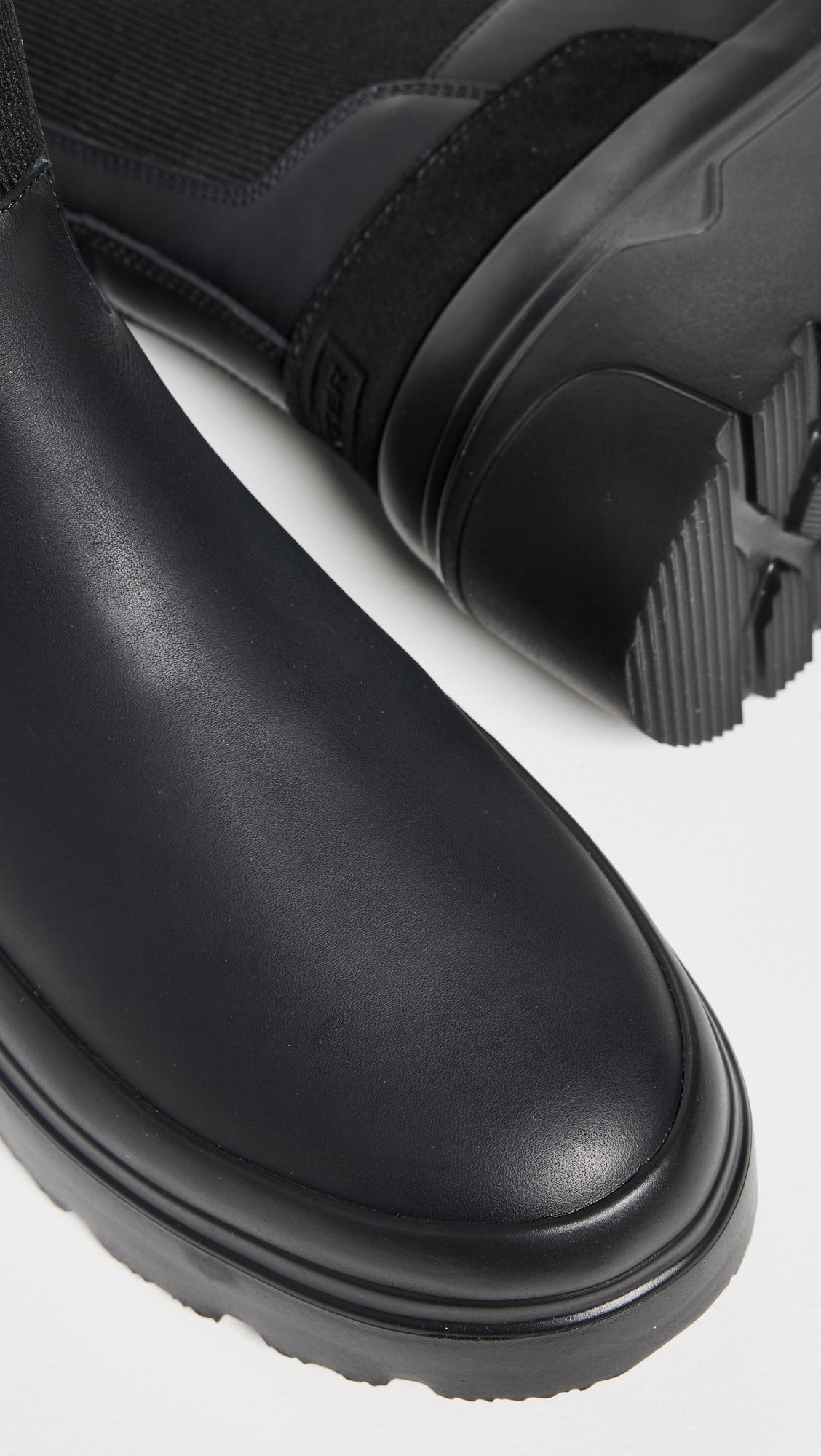 HUNTER Explorer Chelsea Flatform Boot Shoes, Synthetic in