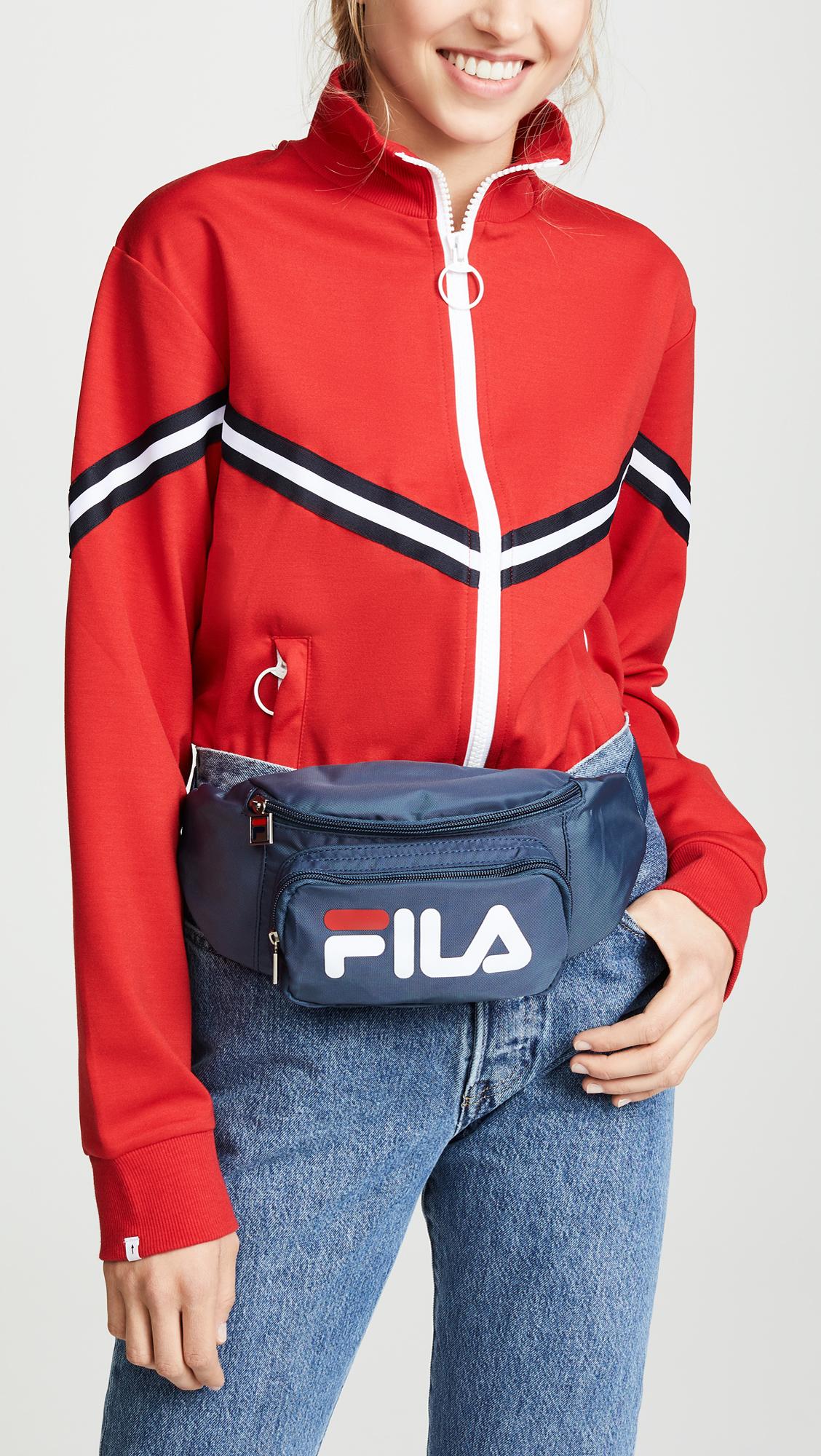 fila blue fanny pack
