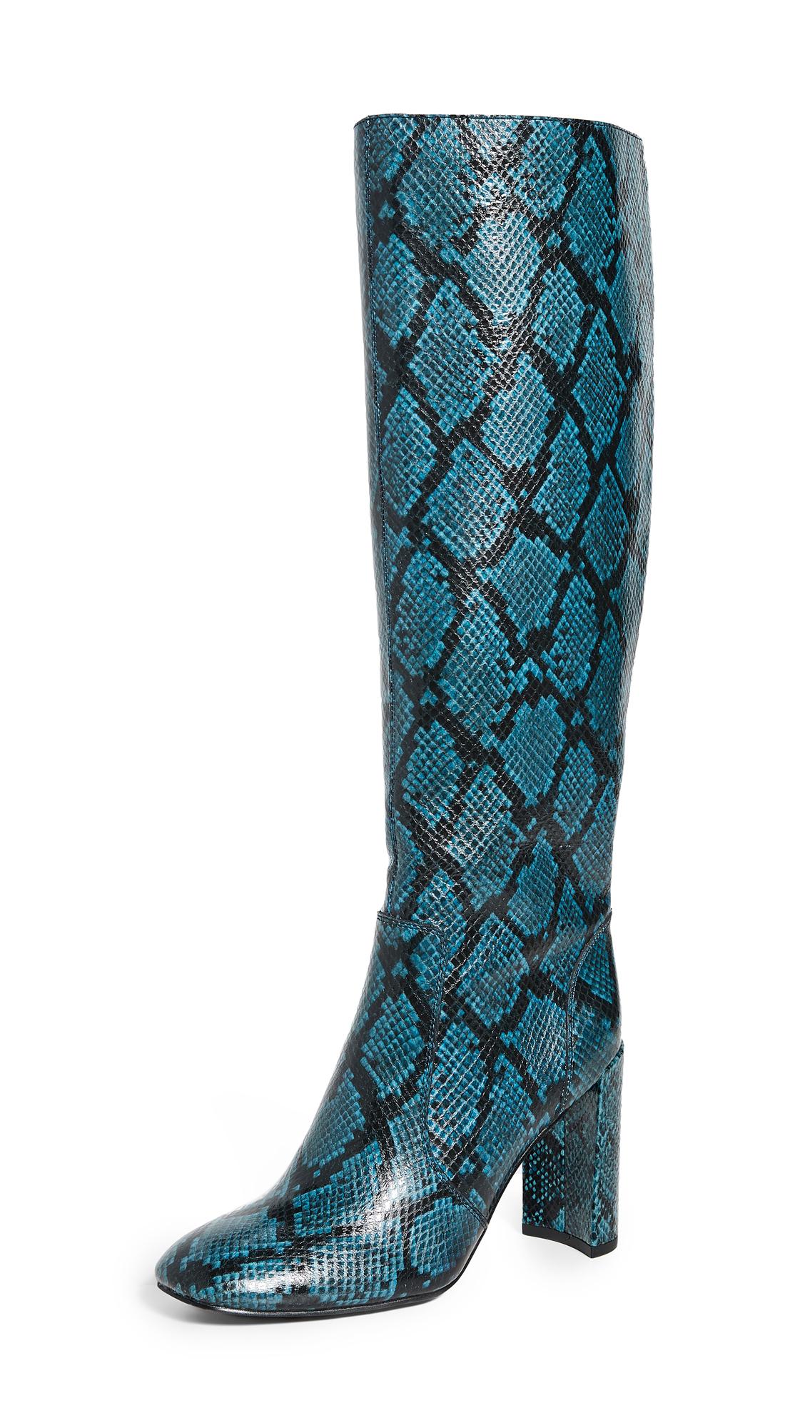 blue snake boots