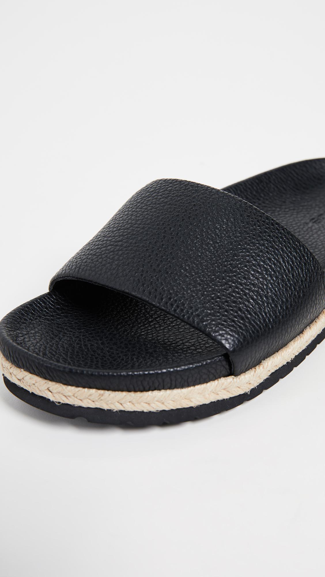 vince aurelia leather slides