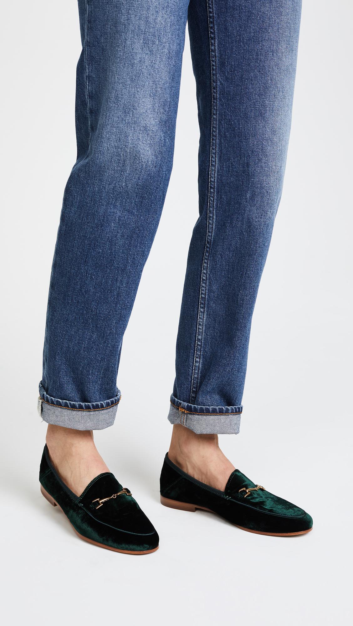 sam edelman loraine loafer black velvet