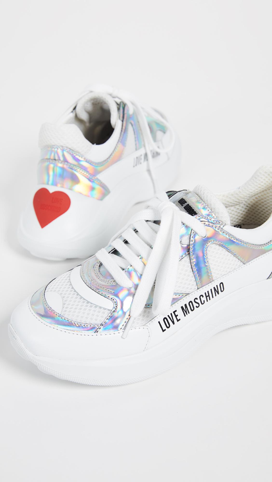 Moschino Super Heart Trainer Sneakers 