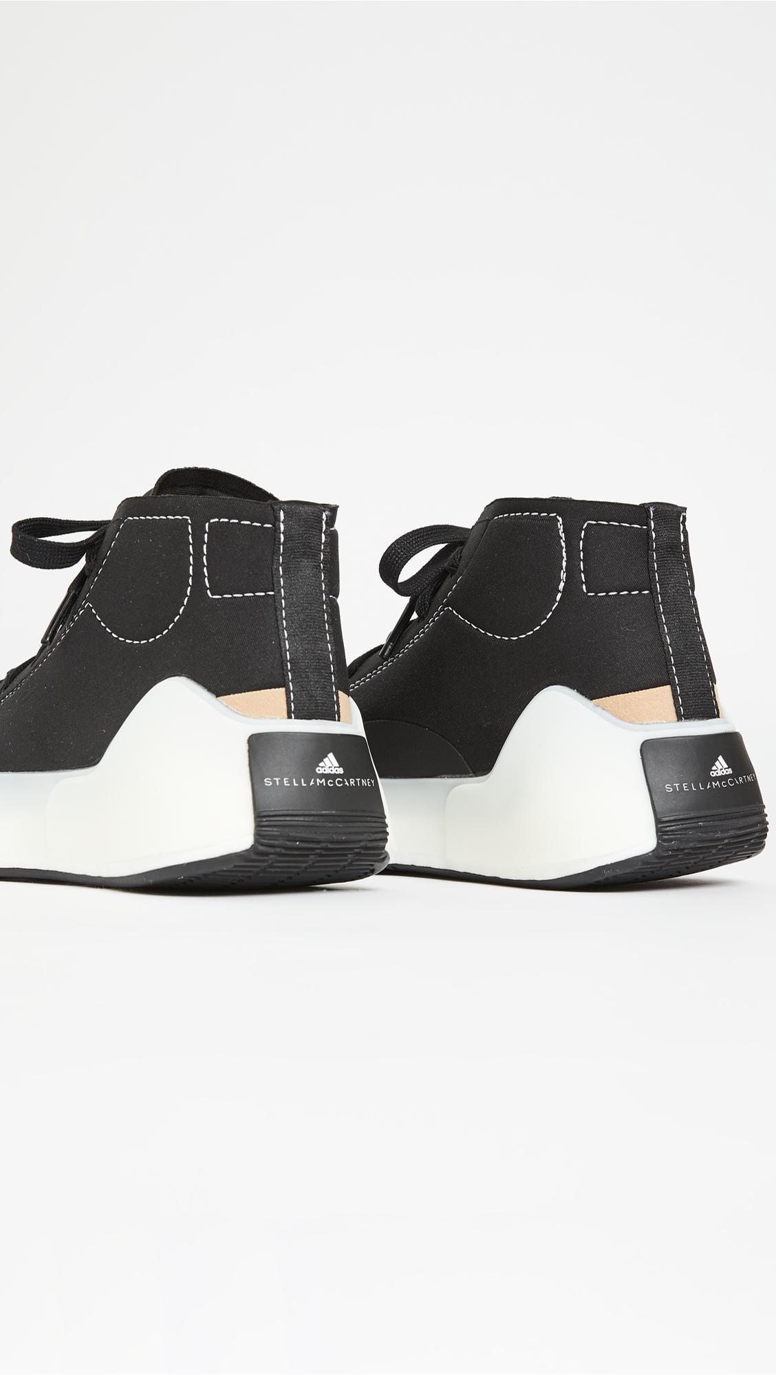 Adidas By Stella Mccartney Neoprene Asmc Treino Mid Sneakers In Black Lyst