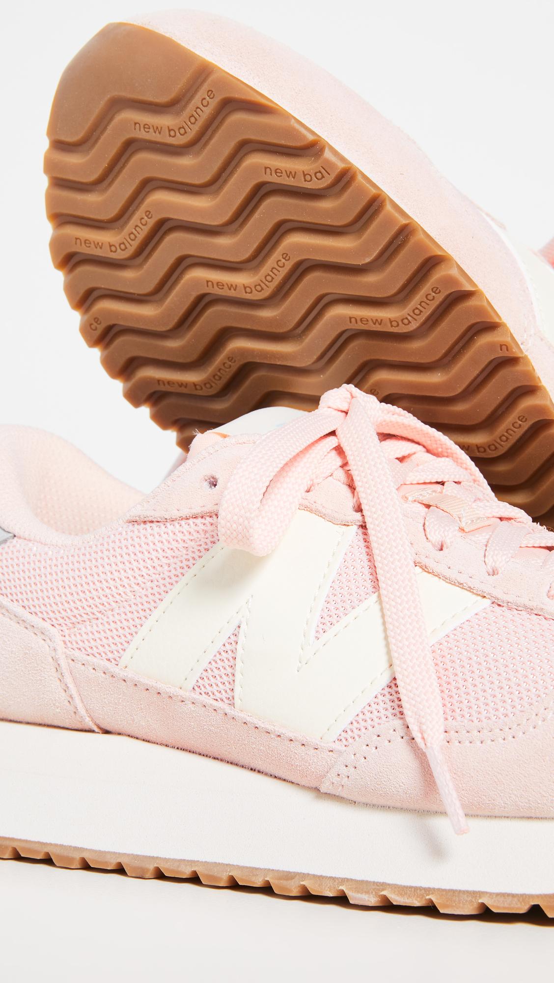 New Balance 237 Lace Up Sneakers in Pink | Lyst