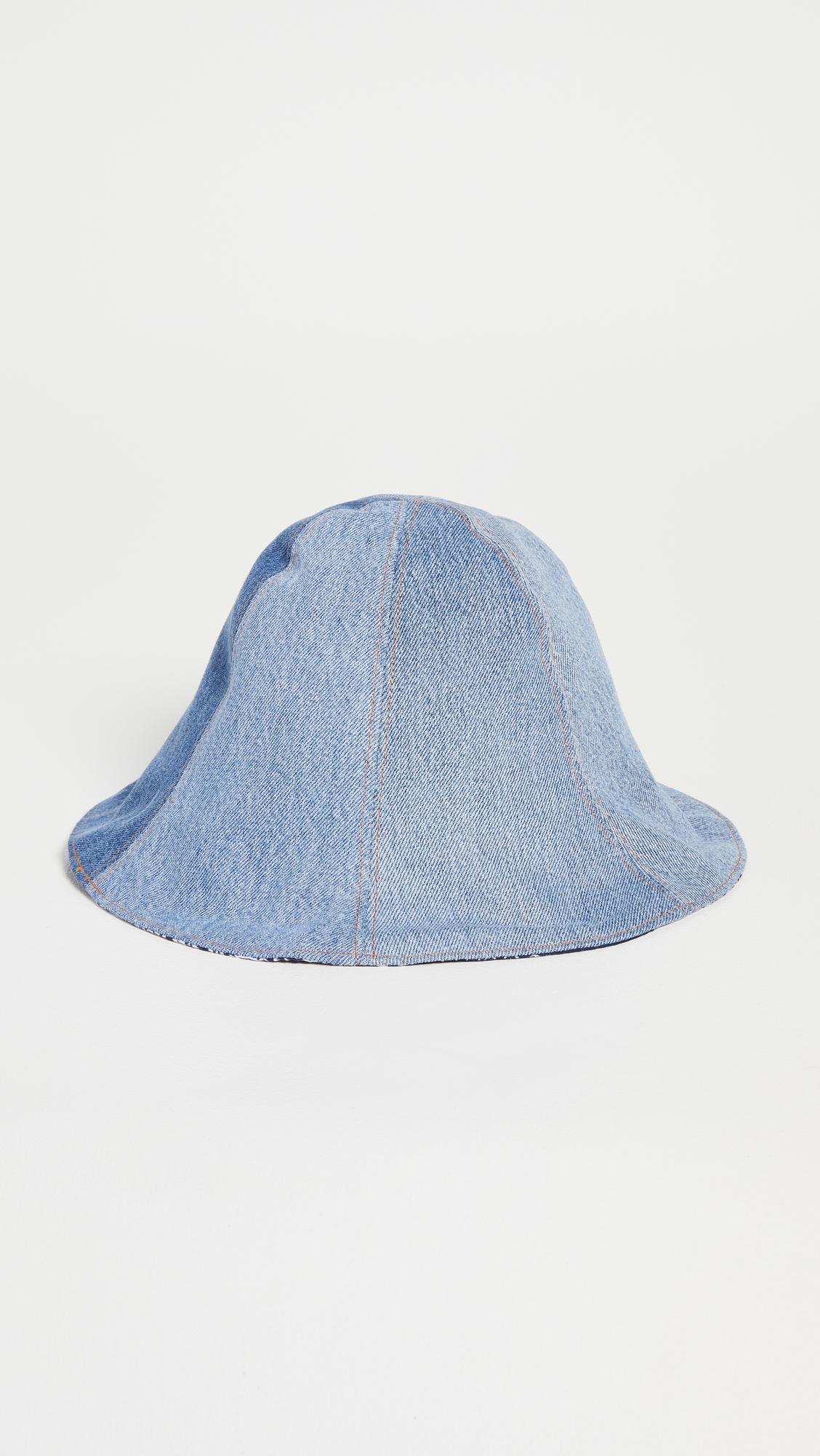 RE/DONE Denim 70s Reversible Tulip Hat 