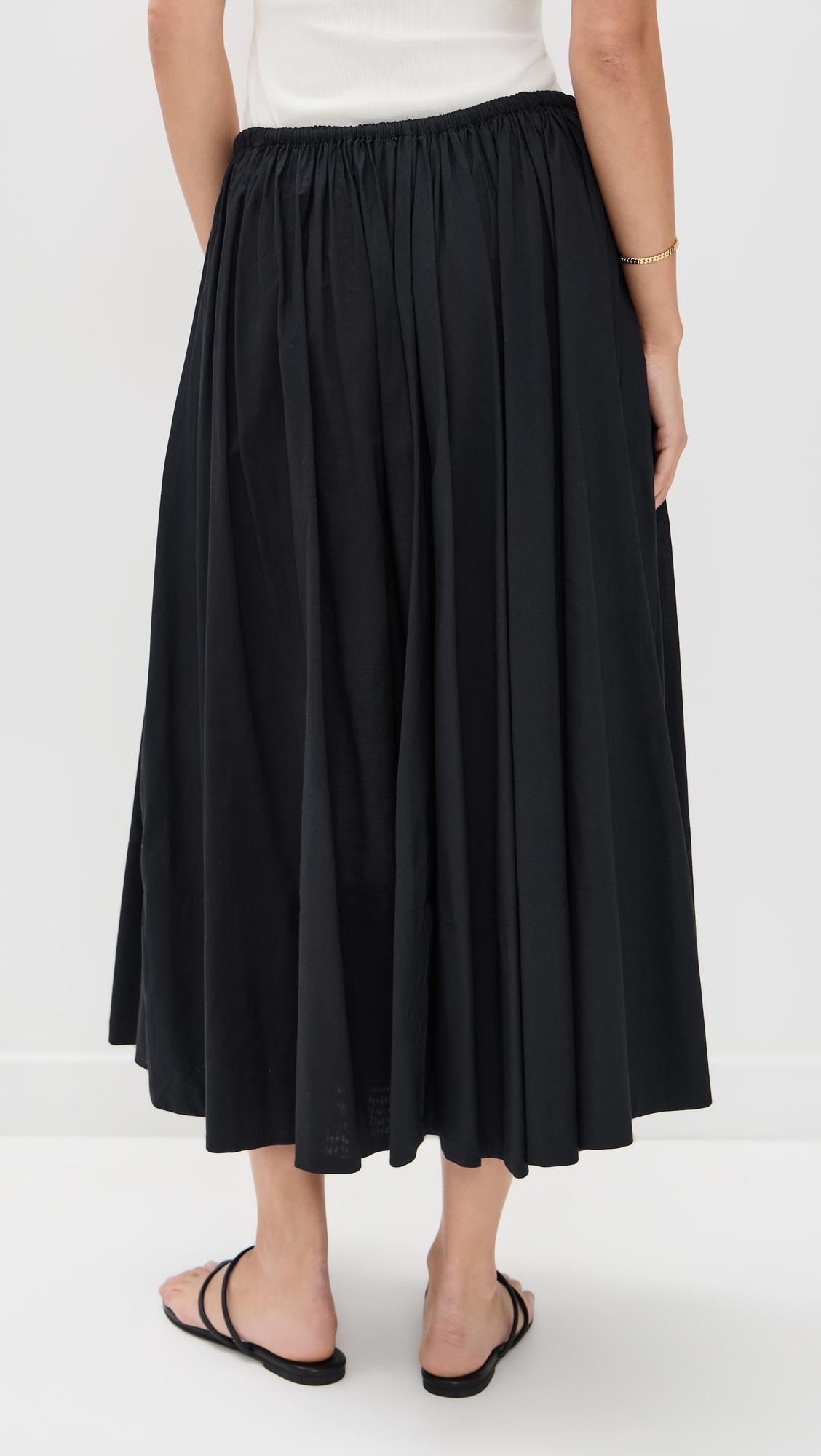 ワンピース BY MALENE BIRGER Women Mid Skirts 103226 59285 050 BLACK Bla By Malene Birger A-line Midi Skirt | Black | FARFETCH