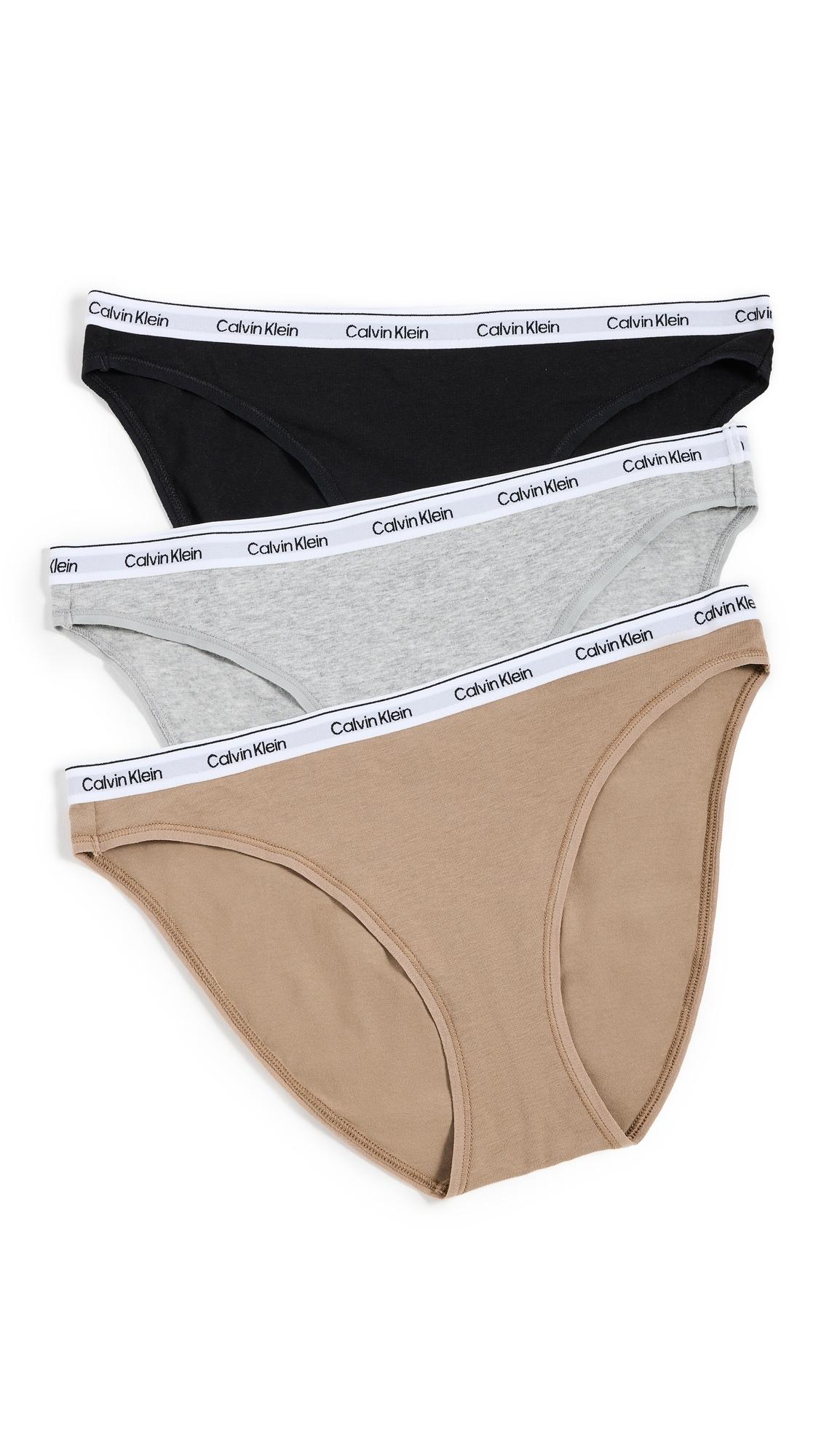 Calvin Klein Bikini Briefs 3 Pack in White Lyst