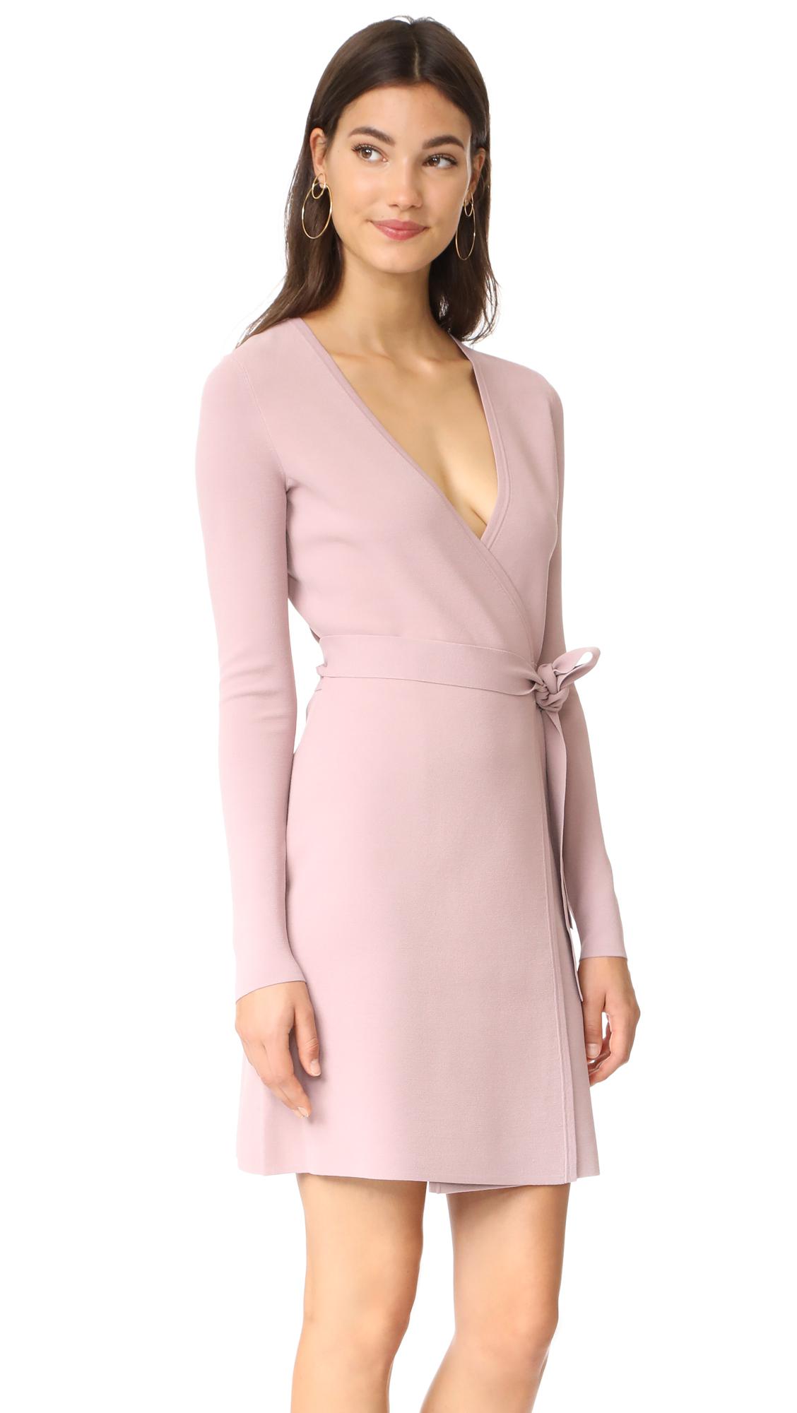 diane von furstenberg knit wrap dress