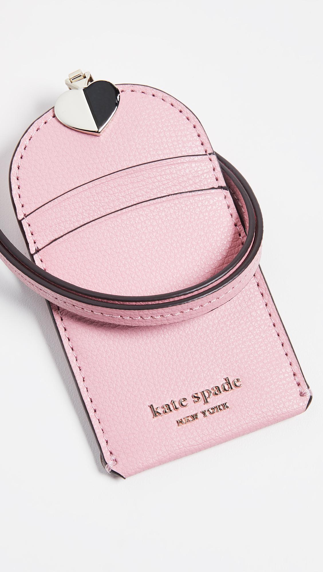 Arriba 43+ imagen kate spade lanyard pink