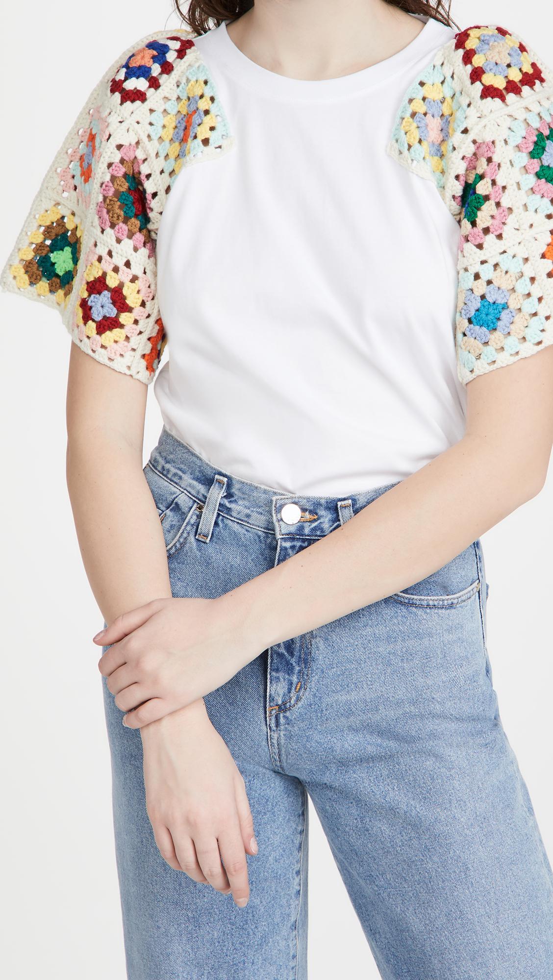 Sea Gabriela Crochet T Shirt | Lyst