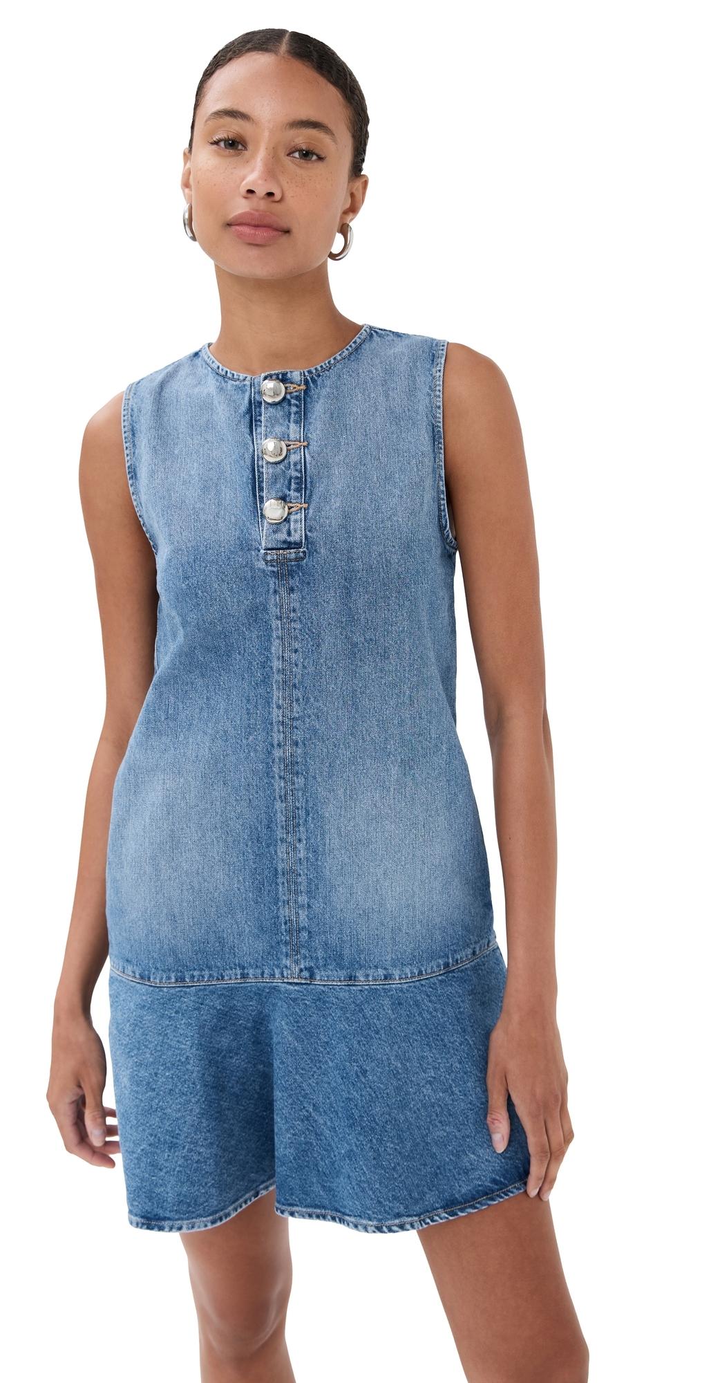 brandon maxwell blue dress One Shoulder Bias Dress With Scarf main image 1