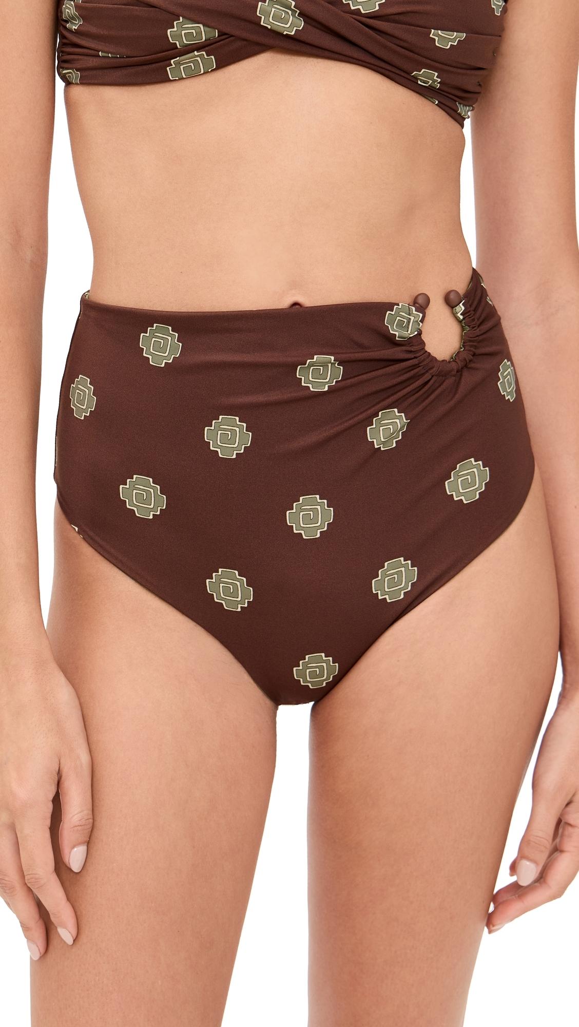 【お手ごろ価格】JOHANNA ORTIZ ブラウン ビキニ Konibo printed bikini top in brown - Johanna Ortiz | Mytheresa