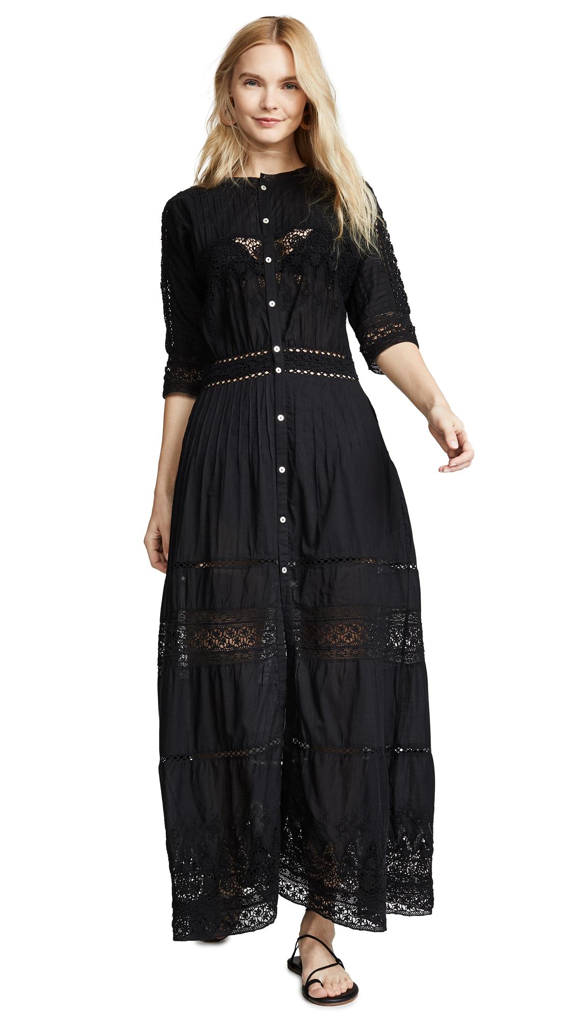 LoveShackFancy Lace Beth Dress in Black - Save 19% - Lyst