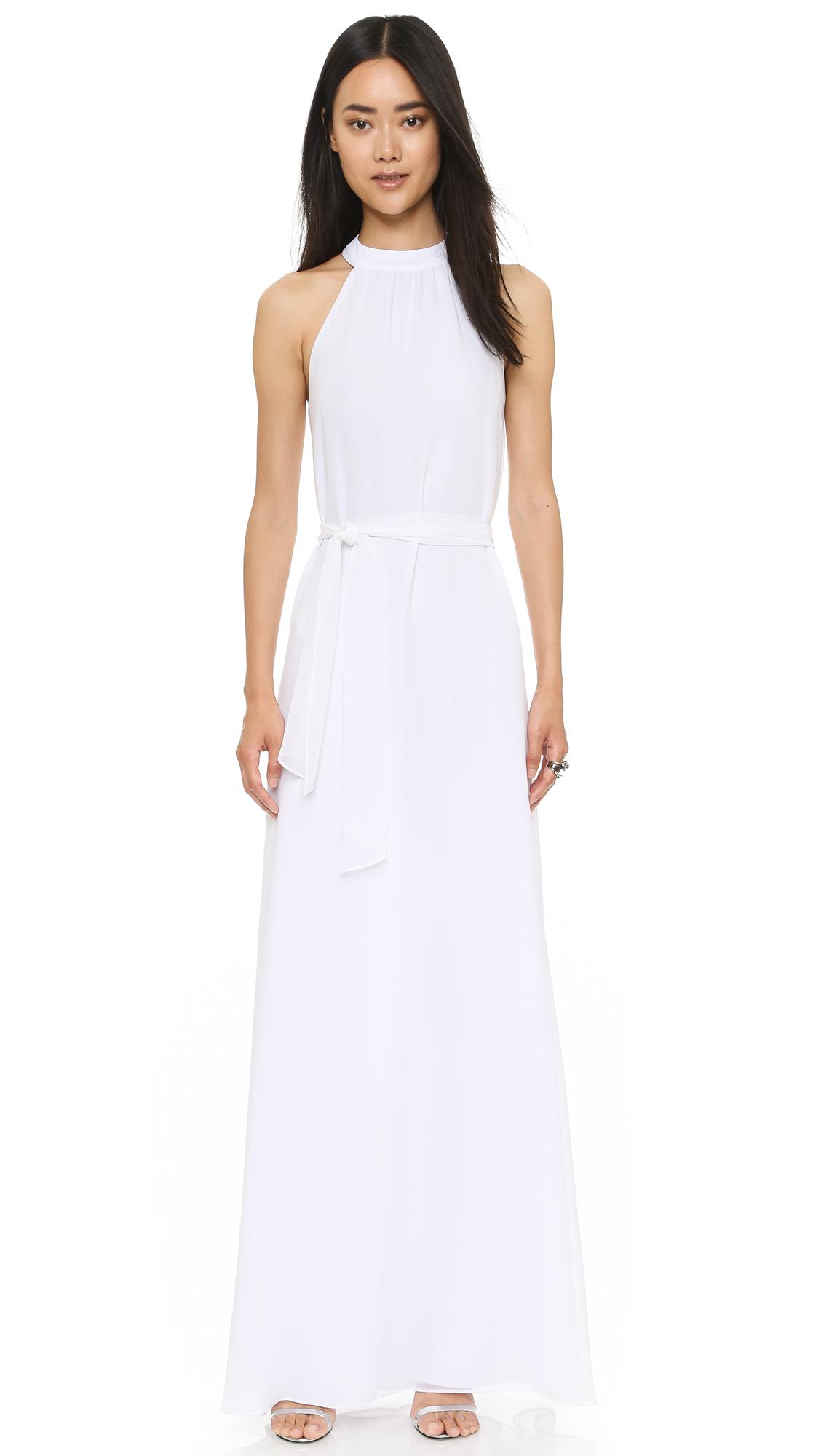 white column gown