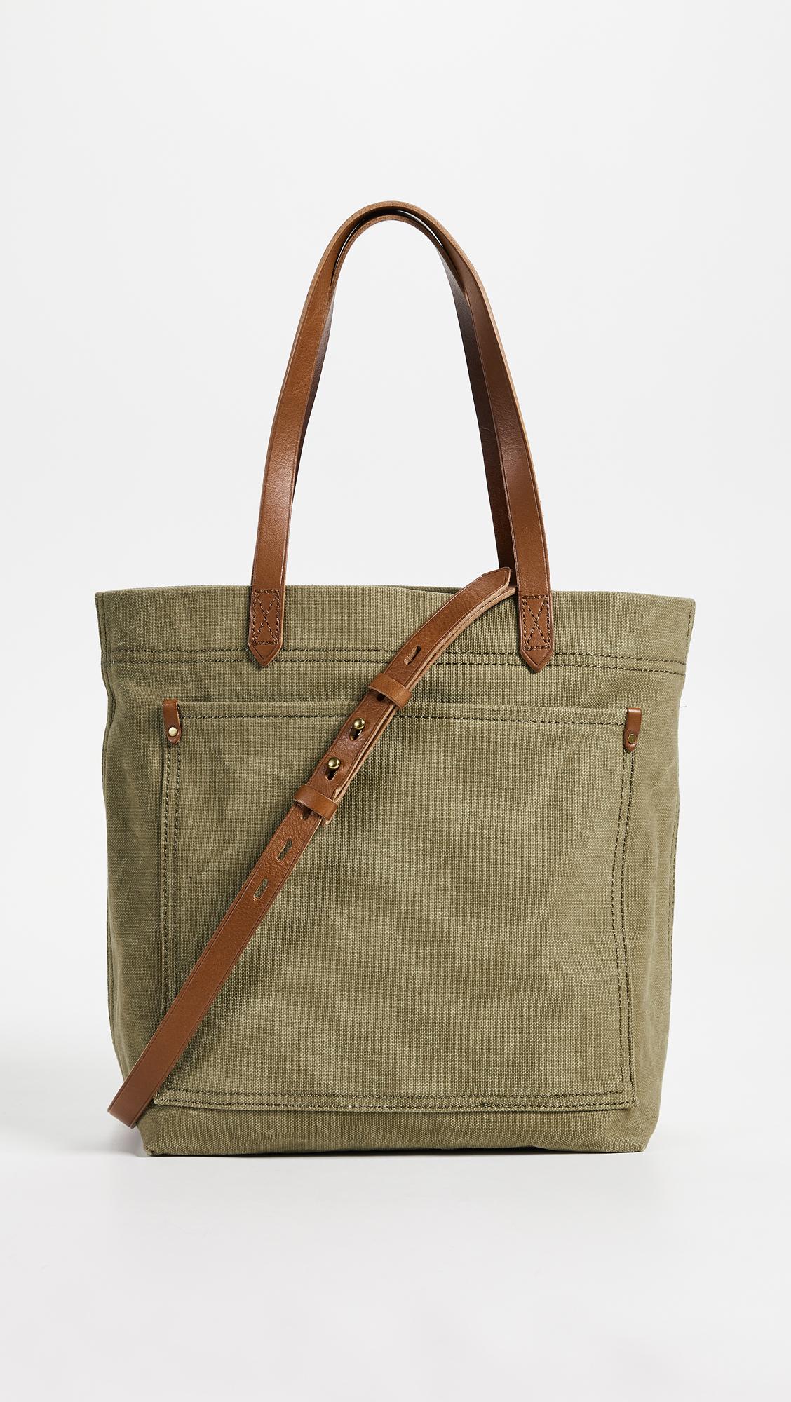 Madewell The Canvas Medium Transport Tote in Green Lyst