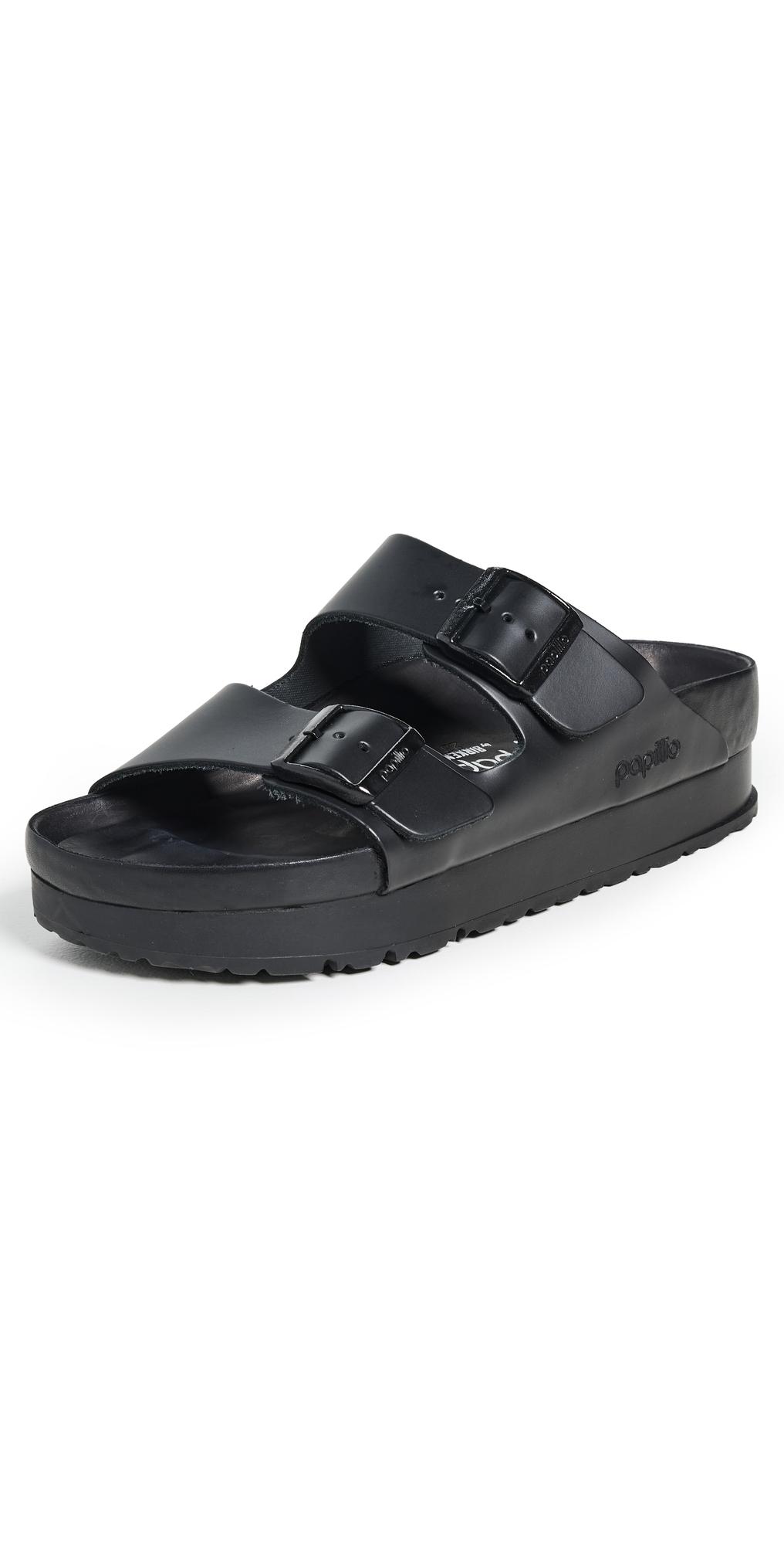 Birkenstock Arizona Platform Flex Exquisite Sandals in Black Lyst