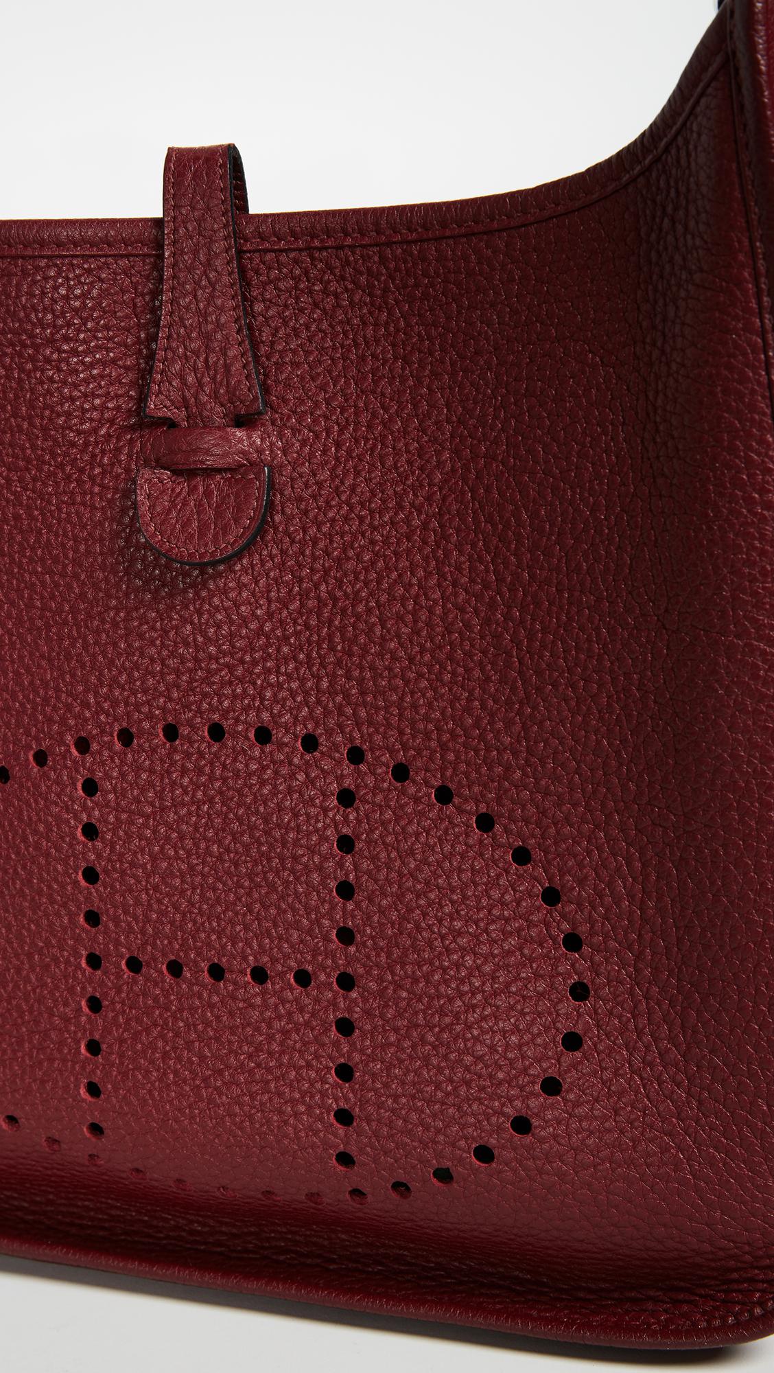 hermes evelyne burgundy