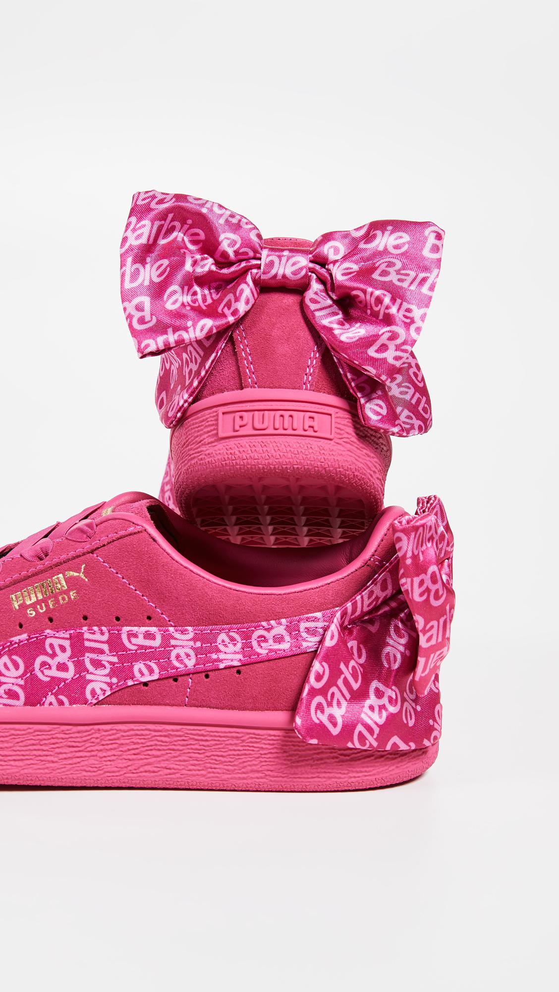 PUMA Suede Classic Sneakers With Barbie Doll in Pink | Lyst