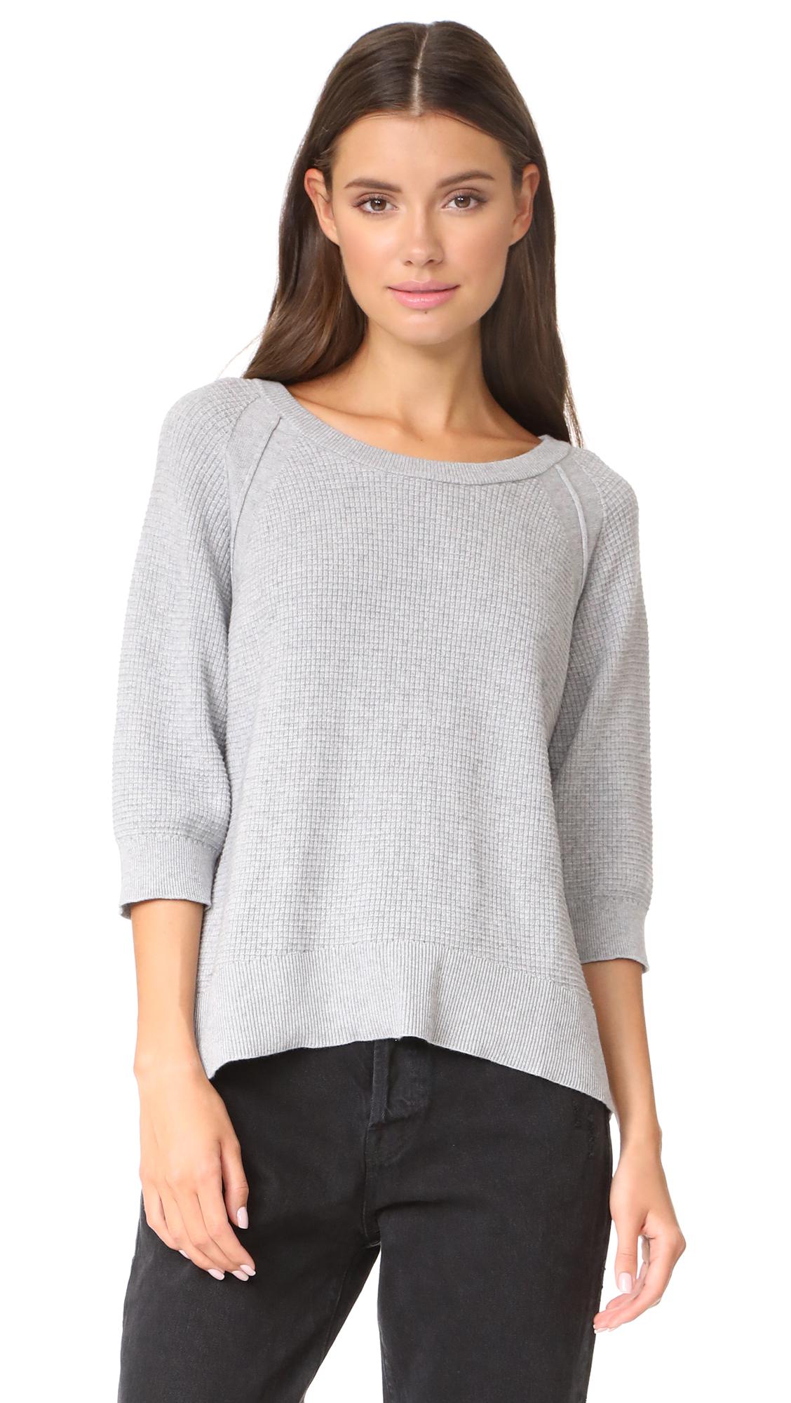 Lyst - Wilt Shrunken Thermal Sweater in Gray