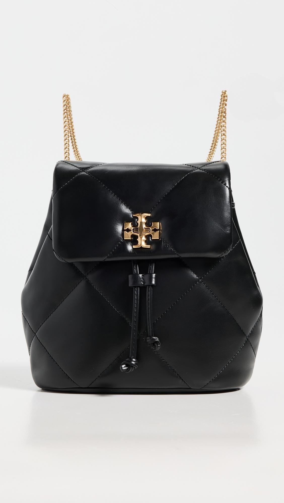 Tory Burch Kira Diamond Quilt Mini Backpack in Black | Lyst display picture 2