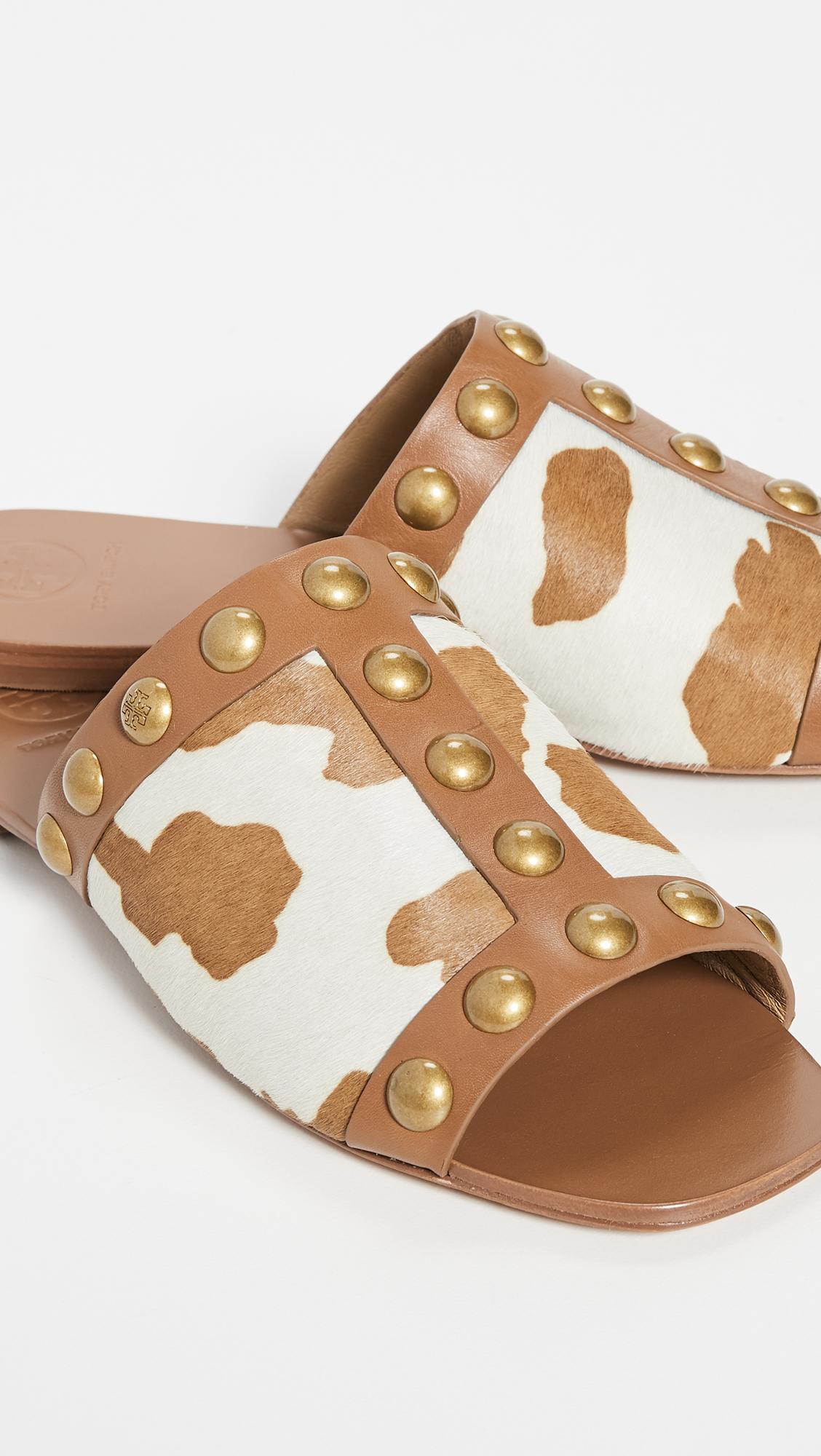 Tory Burch Leather Blythe Slides - Lyst