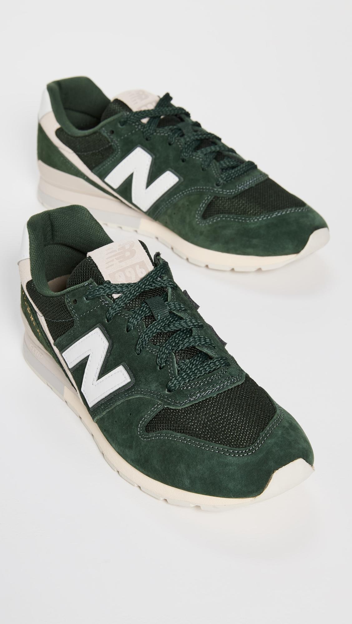 New Balance 996 V2 Running Inspired Sneakers in Green for Men | Lyst