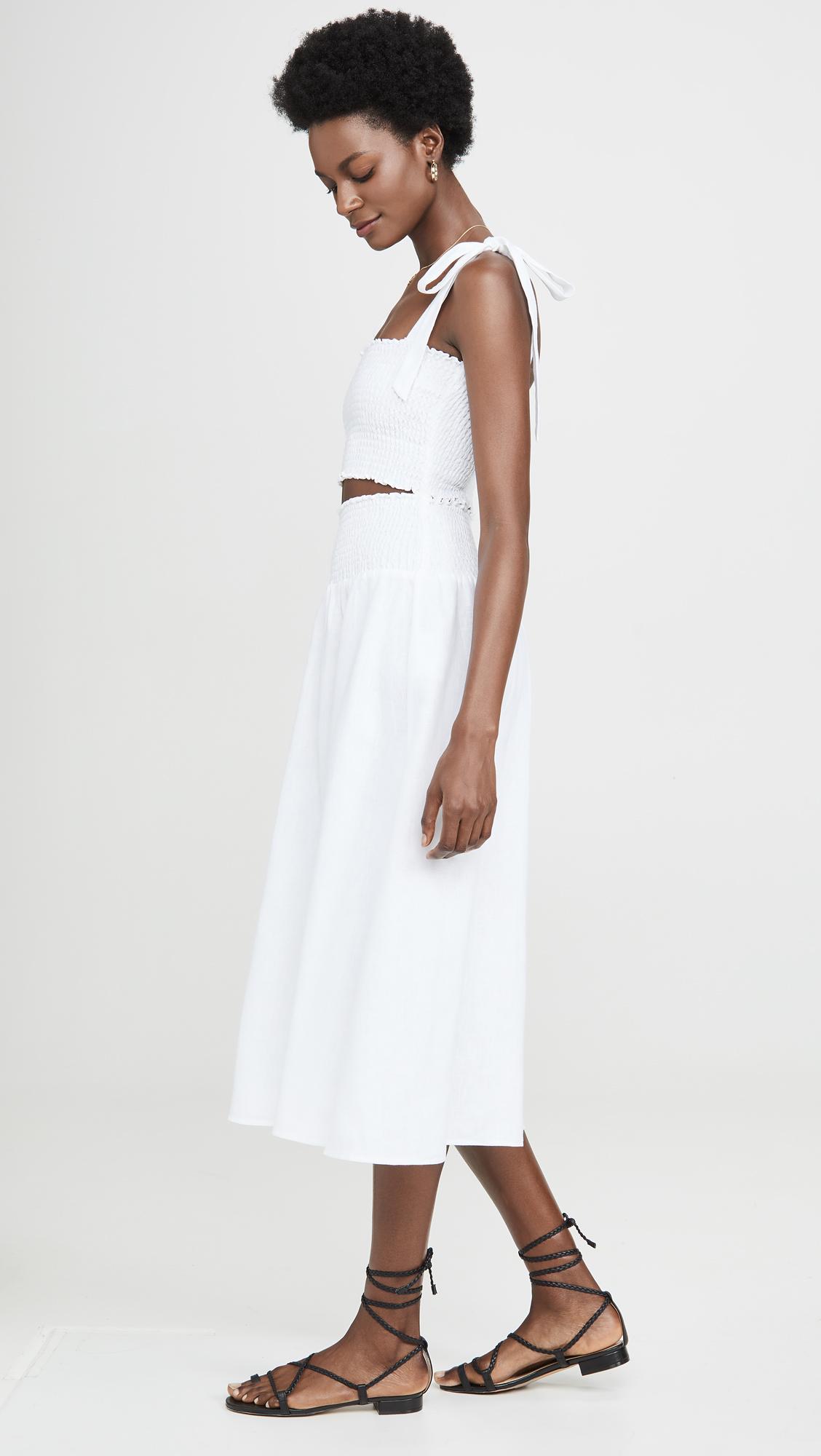 Reformation Linen Willow Two Piece Set in White - Lyst