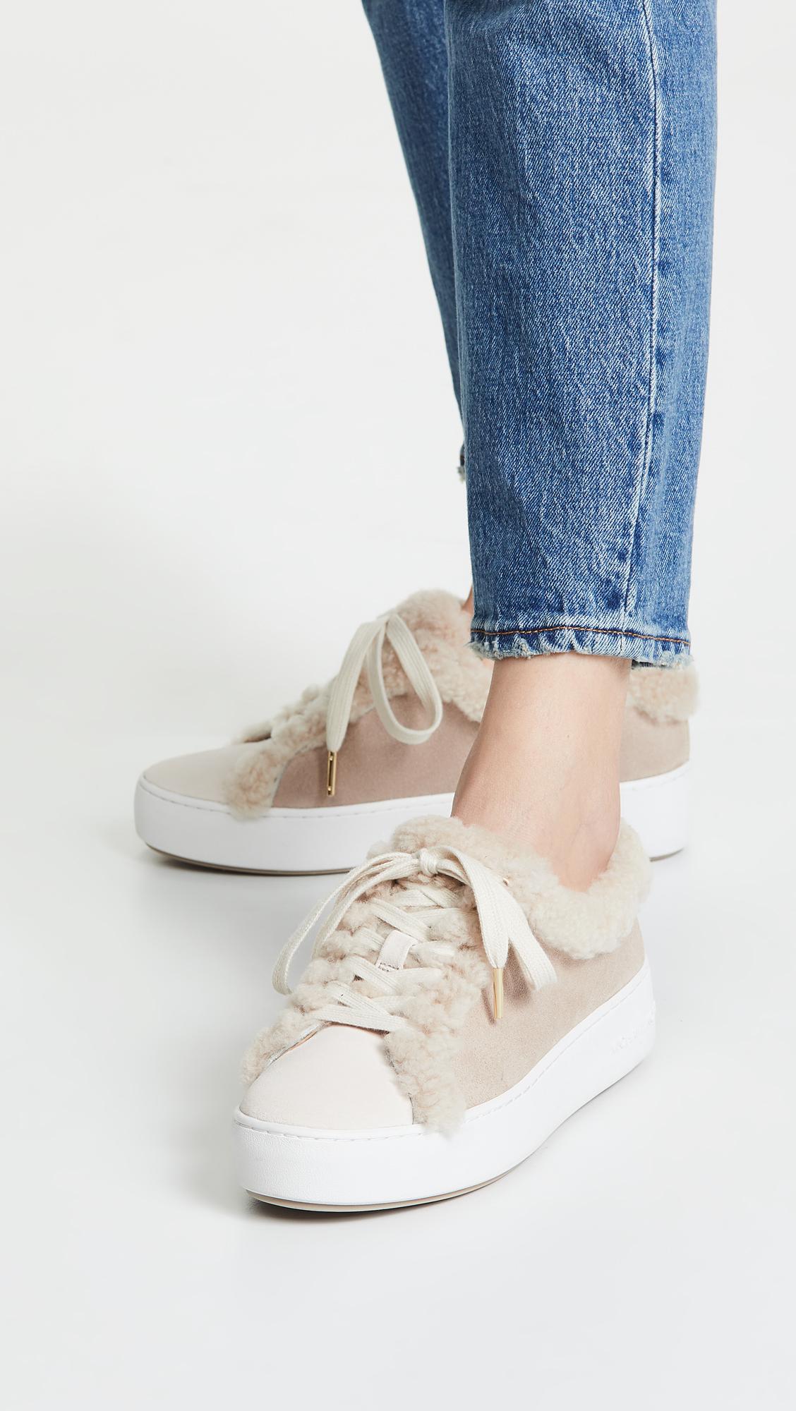 michael kors shearling sneakers