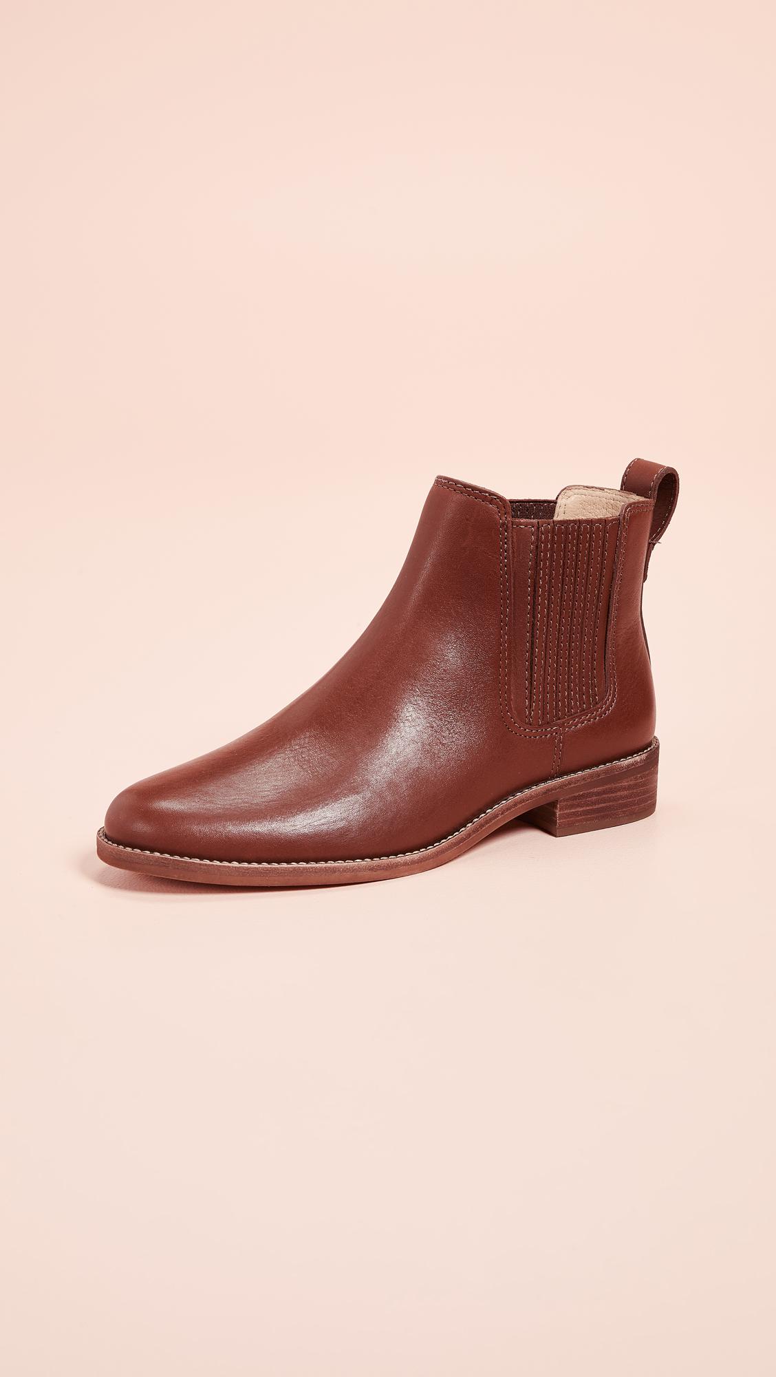 Madewell $228 The Hayes Boots 7.5 pecan ankle shoes leather b2064 brown