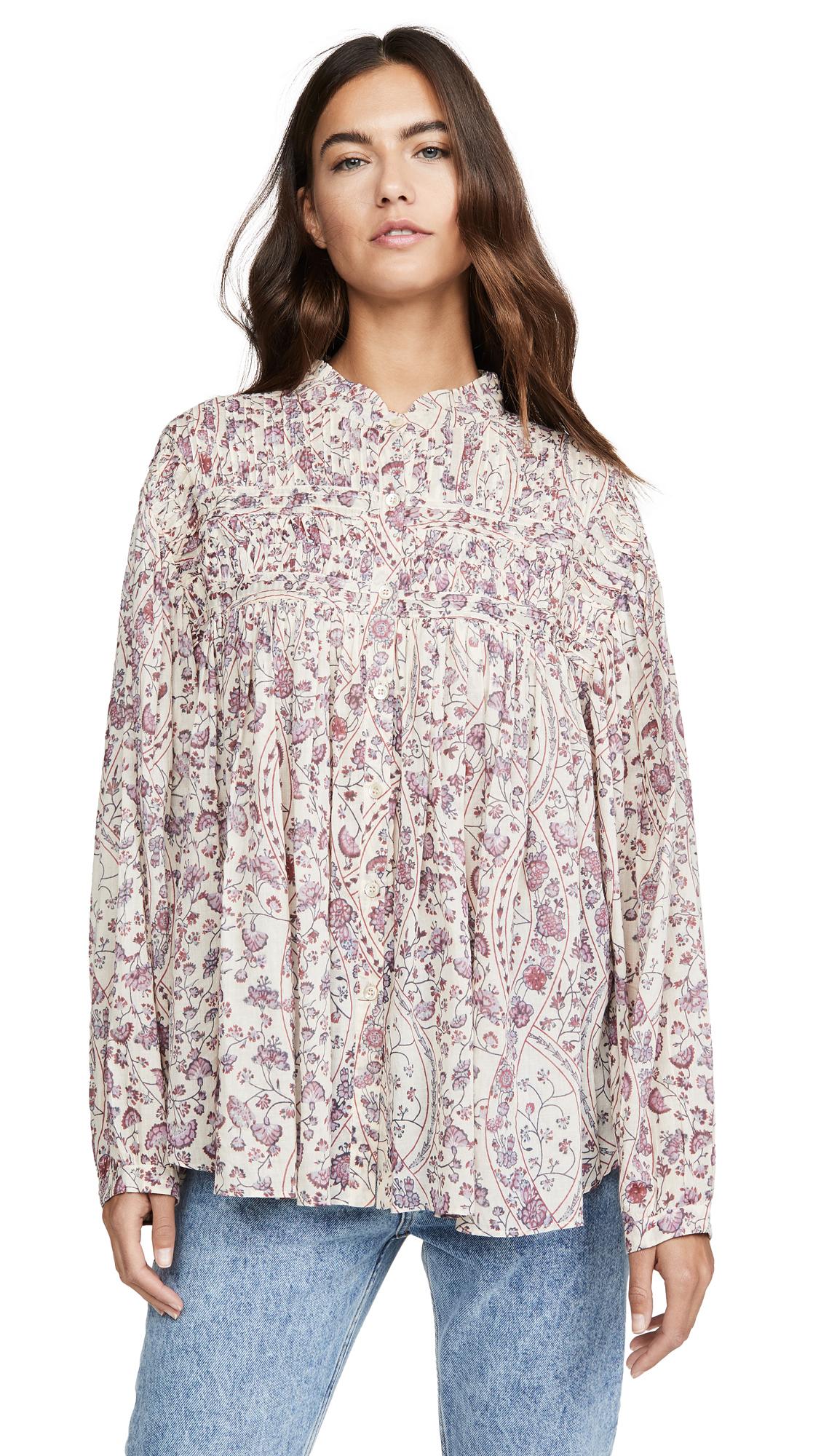 Étoile Isabel Marant Cotton Lalia Blouse - Lyst