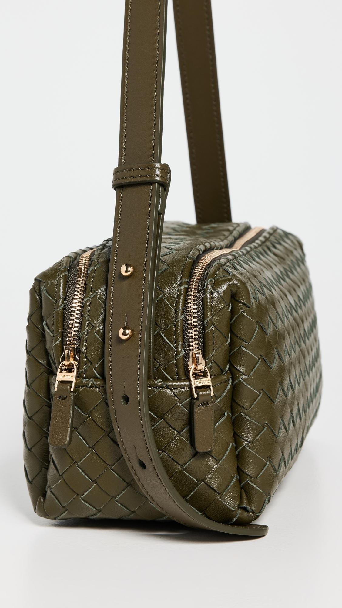 Elleme Trousse Woven Leather Shoulder Bag in Green | Lyst