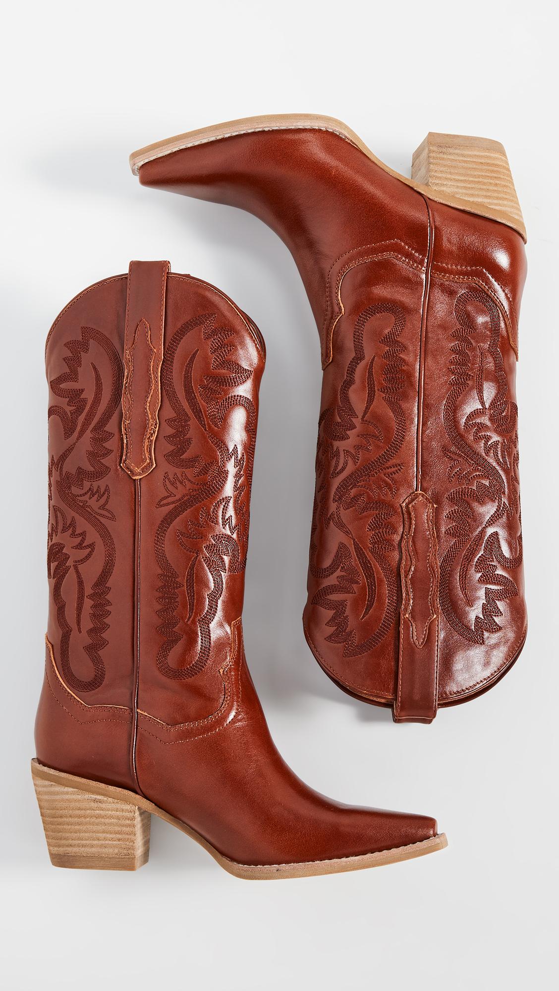 jeffrey campbell dagget western boot latte