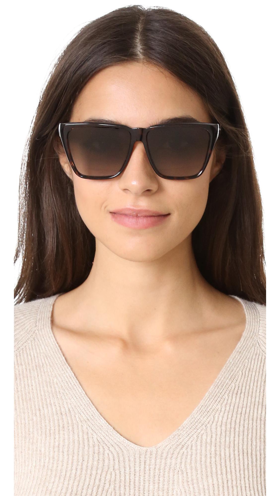 Givenchy Flat Top Sunglasses in Brown | Lyst