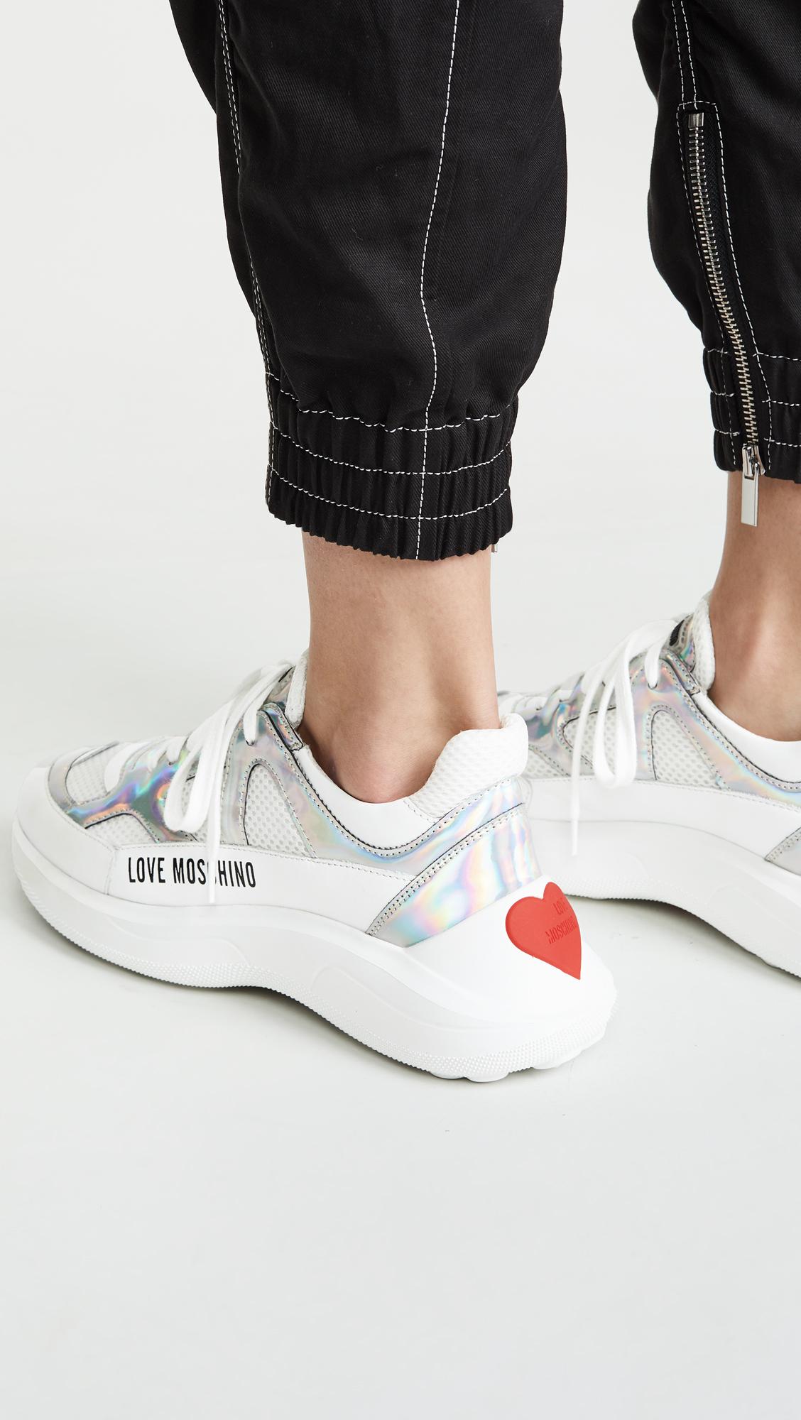 Moschino Super Heart Trainer Sneakers 