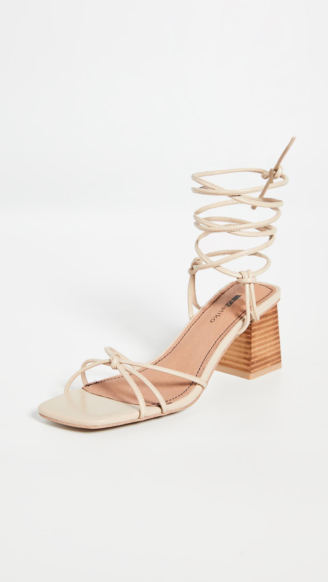 matiko beaded suede sandals