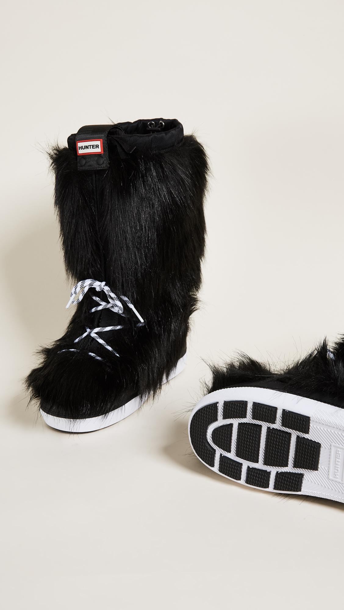 hunter fur boots