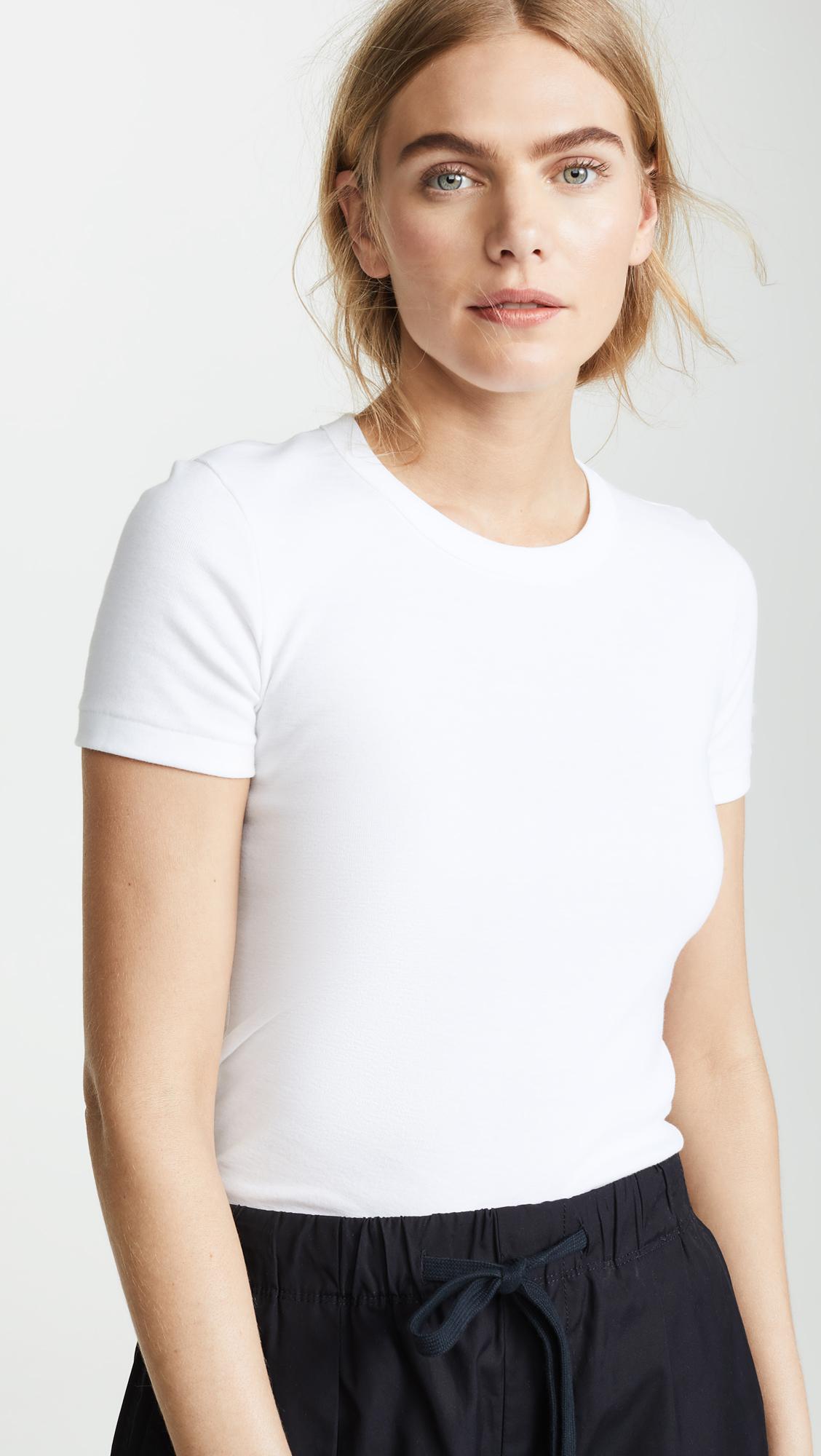 Petit Bateau Cotton 1x1 Iconic Tee in White | Lyst