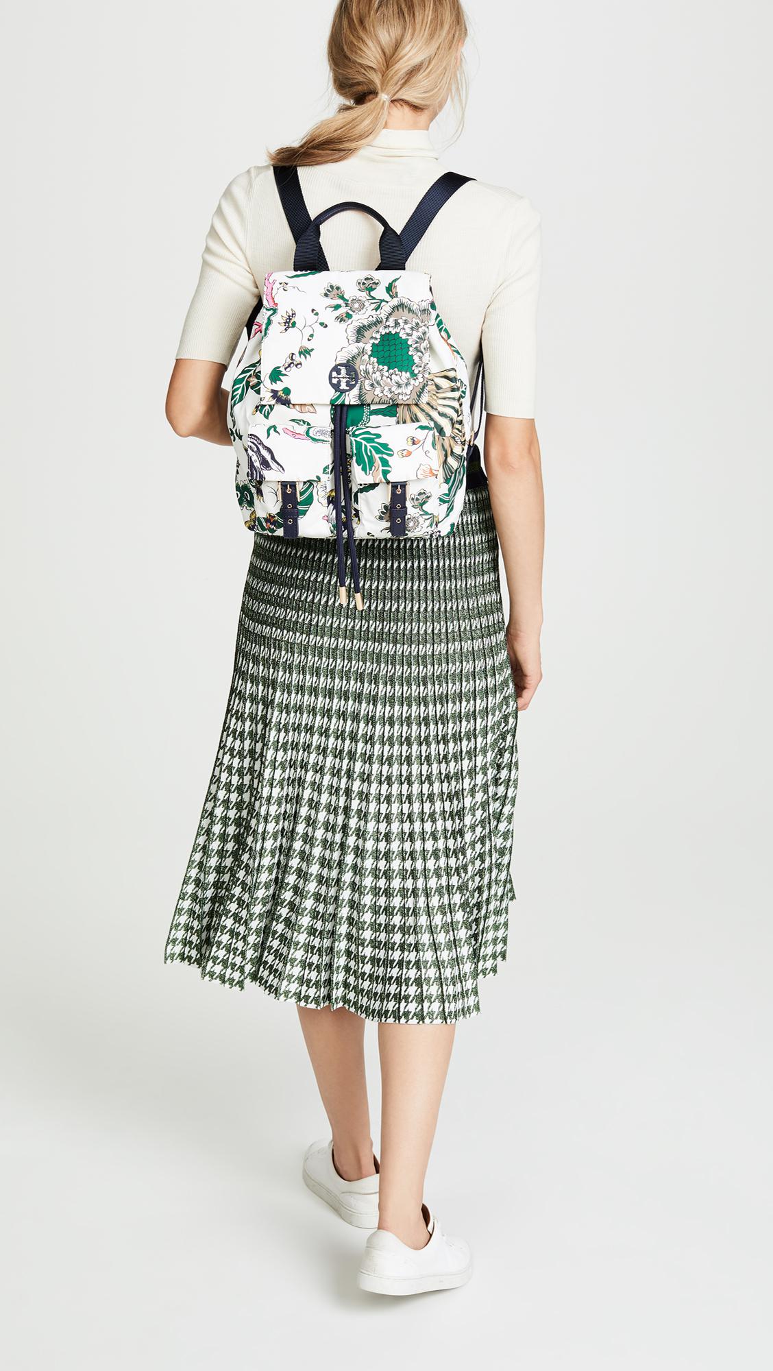 tory burch tilda printed backpack
