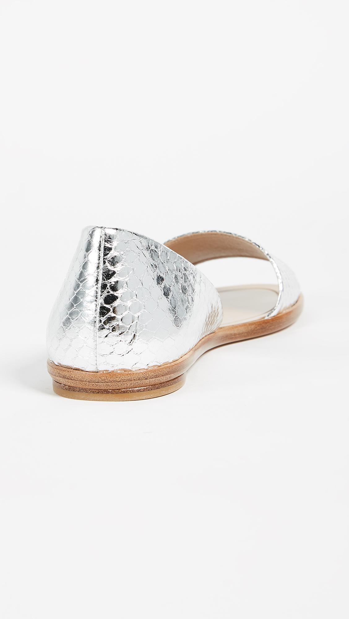 michael kors peep toe flats